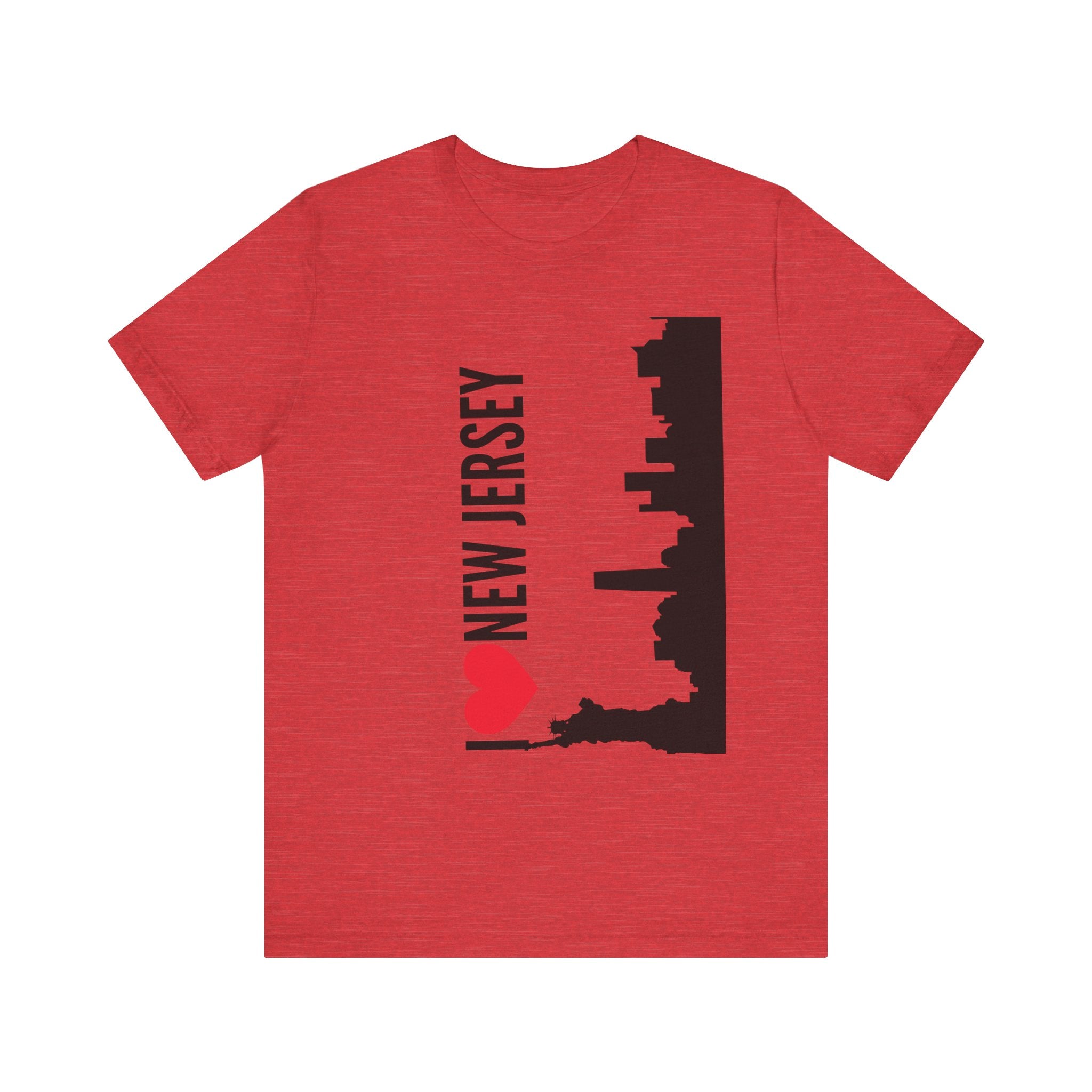 I Love New Jersey Tee - Casual T-Shirt for NJ Lovers, Perfect for Gifts, Travel, Festivals, Everyday Wear and Souvenirs