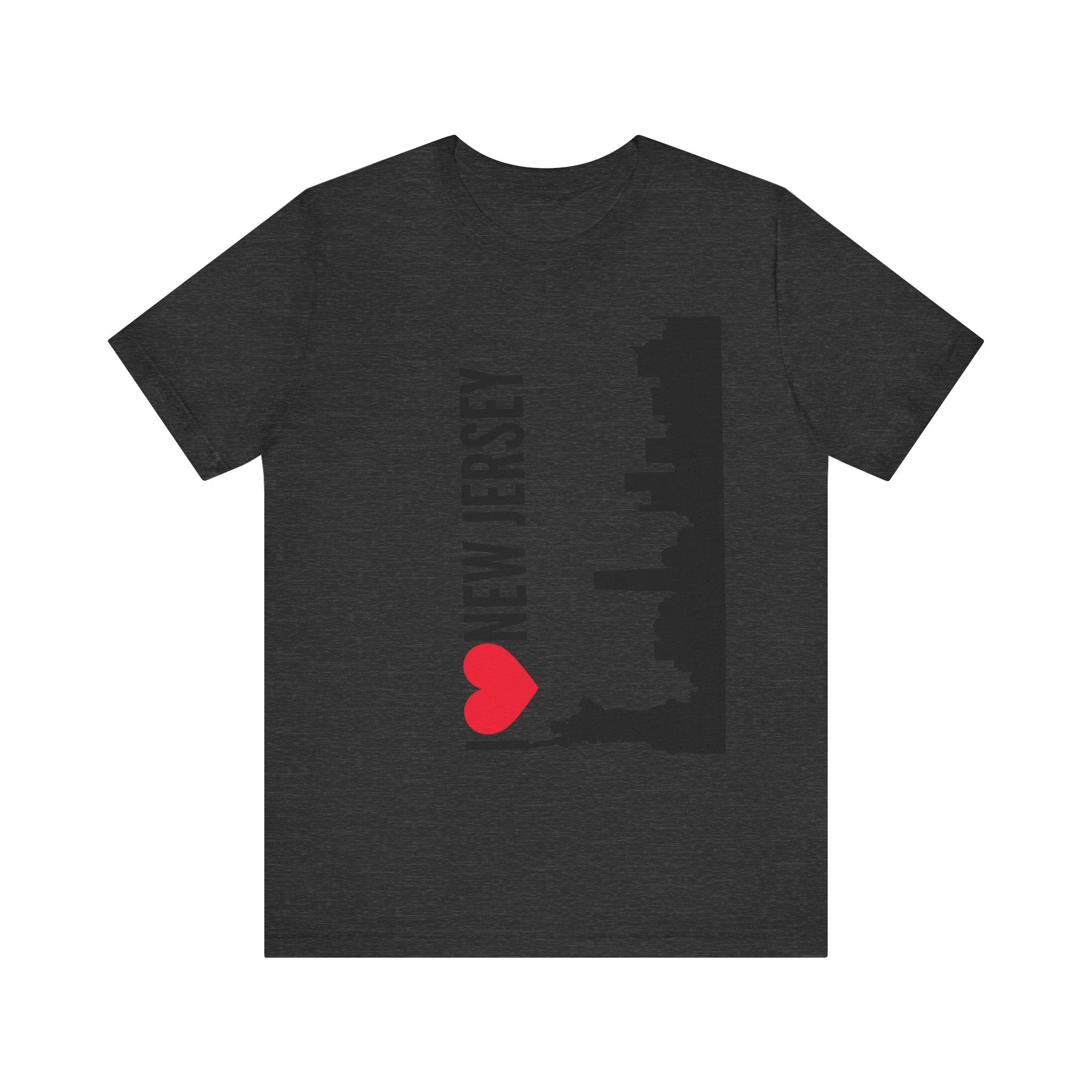 I Love New Jersey Tee - Casual T-Shirt for NJ Lovers, Perfect for Gifts, Travel, Festivals, Everyday Wear and Souvenirs