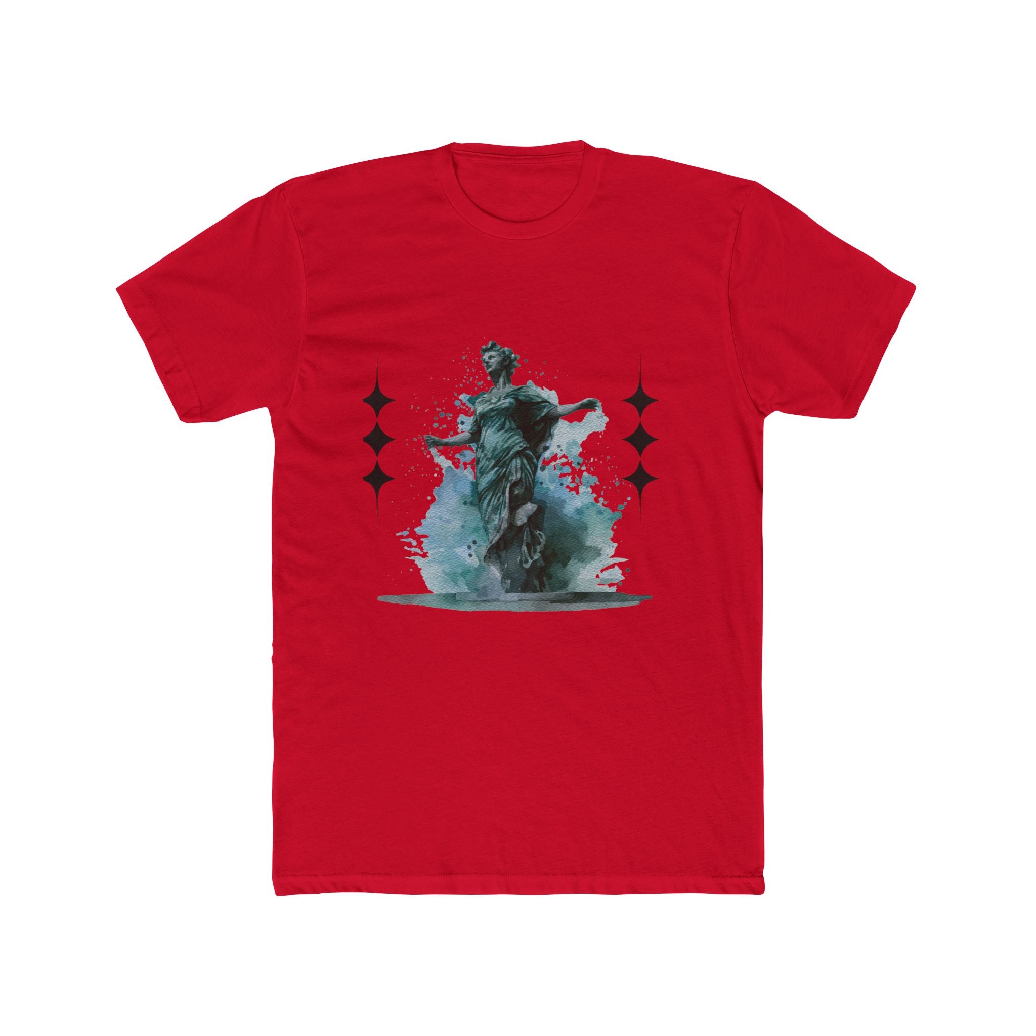 Artistic Unisex Cotton Crew Tee - Vintage Inspired Graphic T-Shirt, Casual Wear, Gift for Art Lovers, Stylish Everyday Tee, Unique Design