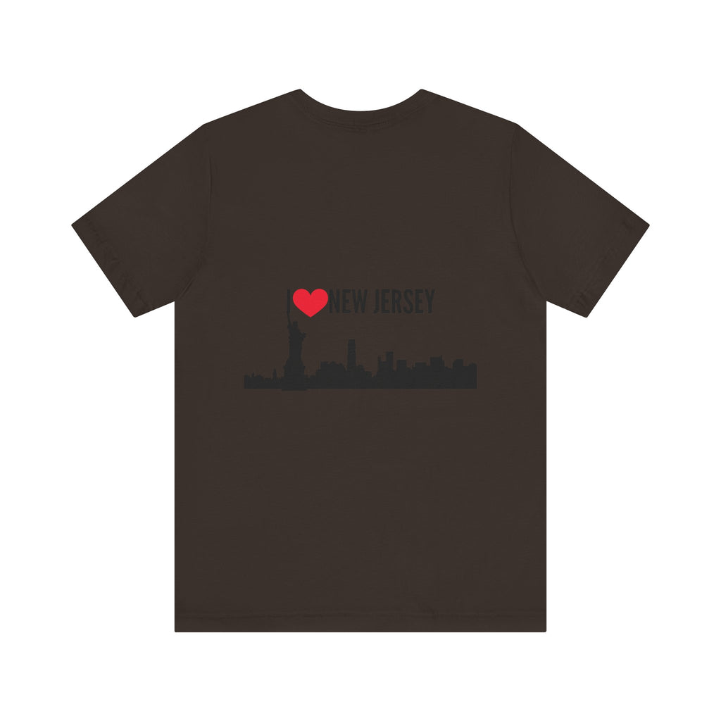I Love New Jersey Tee - Casual T-Shirt for NJ Lovers, Perfect for Gifts, Travel, Festivals, Everyday Wear and Souvenirs