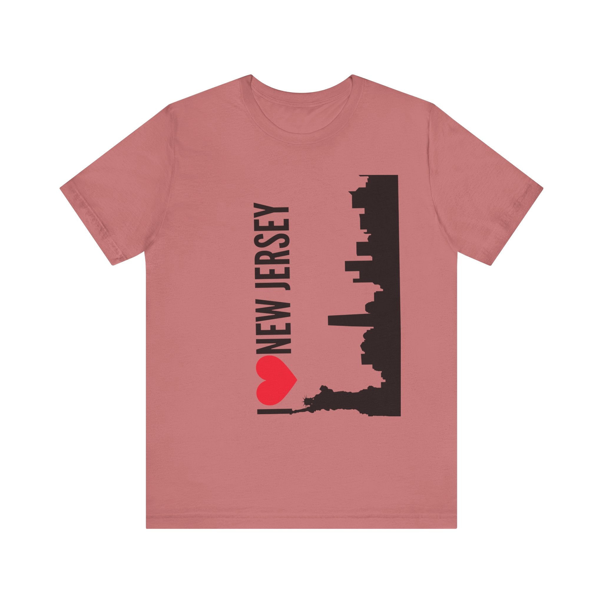 I Love New Jersey Tee - Casual T-Shirt for NJ Lovers, Perfect for Gifts, Travel, Festivals, Everyday Wear and Souvenirs