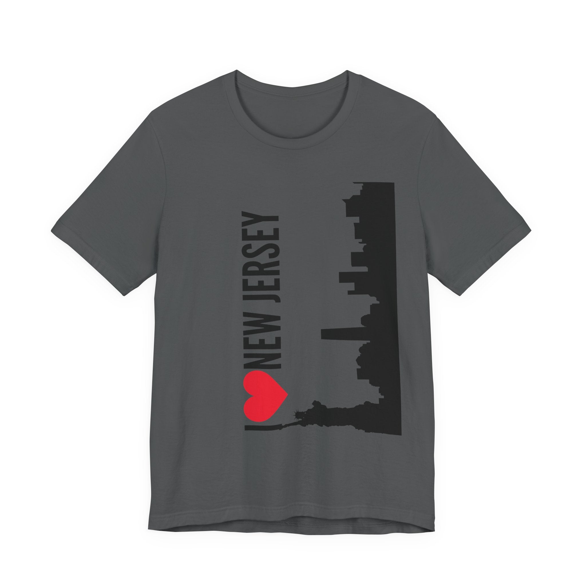 I Love New Jersey Tee - Casual T-Shirt for NJ Lovers, Perfect for Gifts, Travel, Festivals, Everyday Wear and Souvenirs