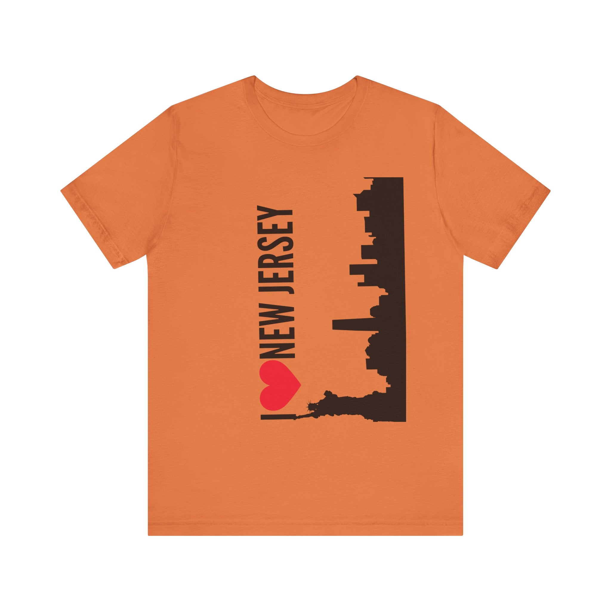 I Love New Jersey Tee - Casual T-Shirt for NJ Lovers, Perfect for Gifts, Travel, Festivals, Everyday Wear and Souvenirs