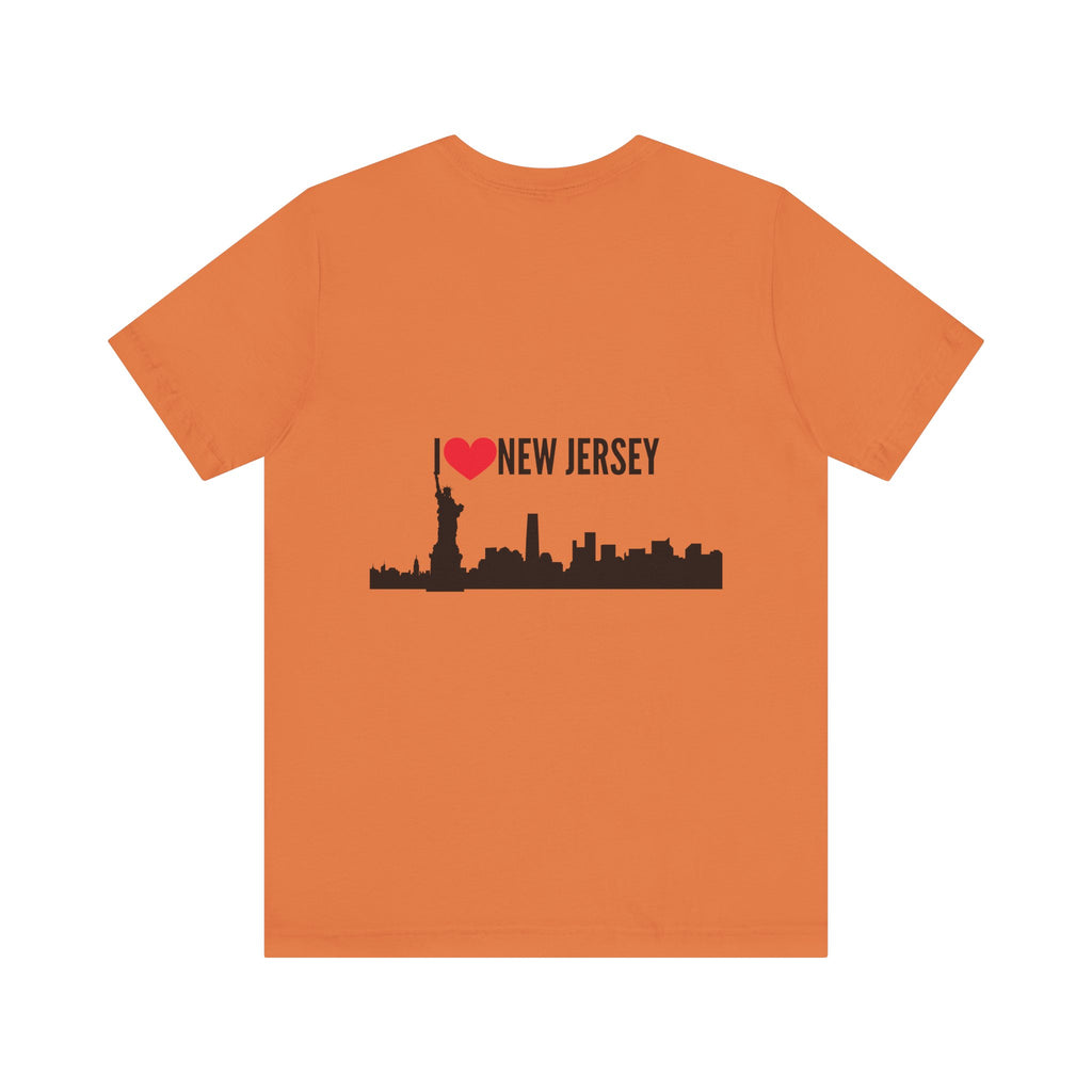 I Love New Jersey Tee - Casual T-Shirt for NJ Lovers, Perfect for Gifts, Travel, Festivals, Everyday Wear and Souvenirs