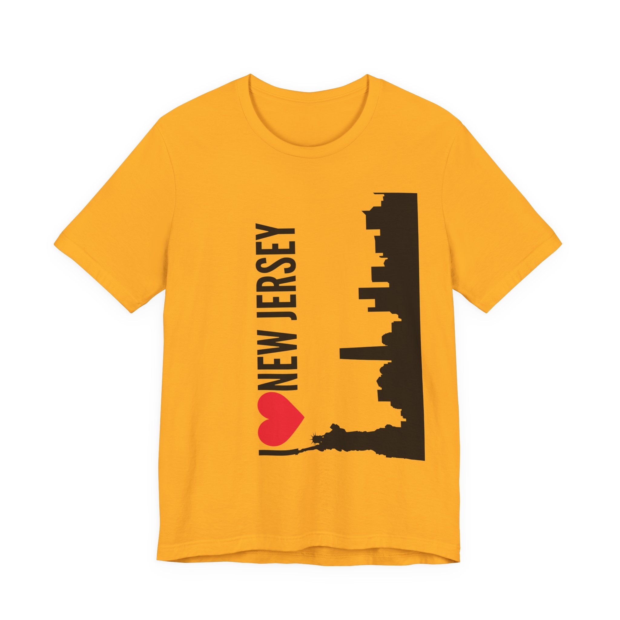 I Love New Jersey Tee - Casual T-Shirt for NJ Lovers, Perfect for Gifts, Travel, Festivals, Everyday Wear and Souvenirs