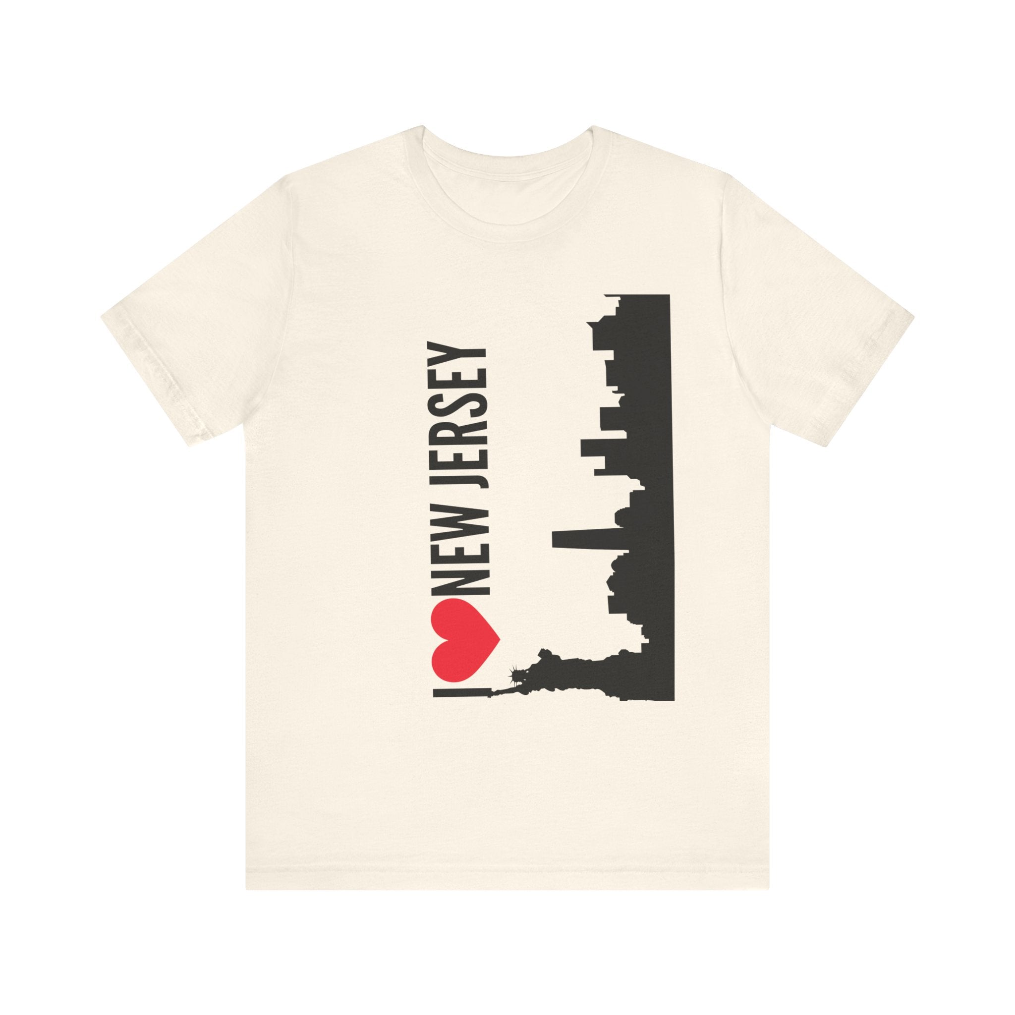 I Love New Jersey Tee - Casual T-Shirt for NJ Lovers, Perfect for Gifts, Travel, Festivals, Everyday Wear and Souvenirs