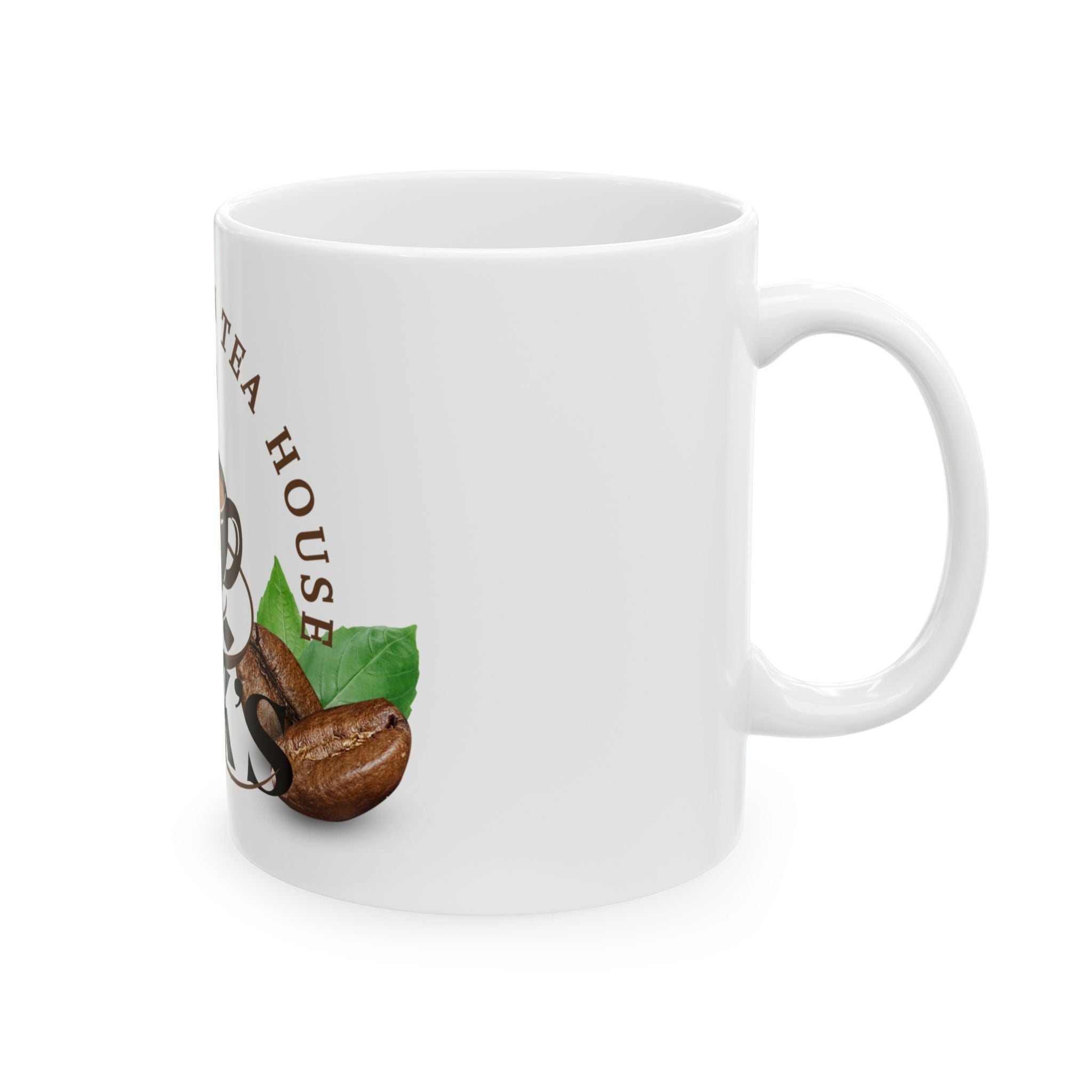 Personalized Coffee Mug with Tea House Design, Custom Drinkware, Gift for Tea Lovers, Personalized Kitchen Decor, Unique Office Mug