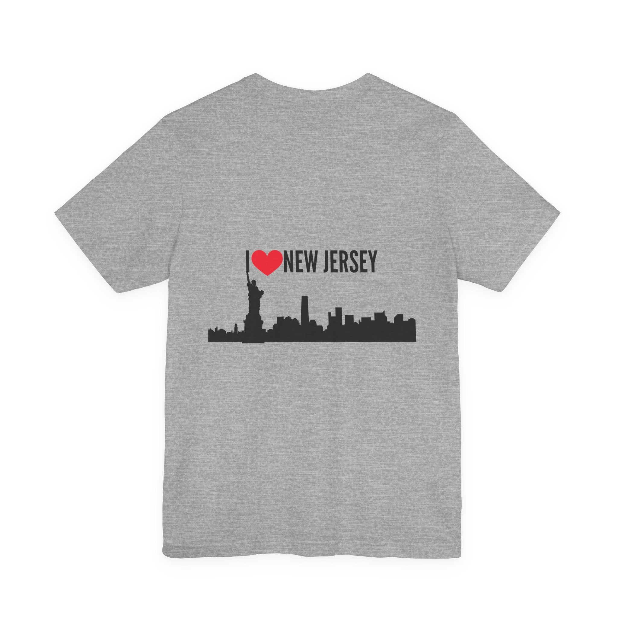 I Love New Jersey Tee - Casual T-Shirt for NJ Lovers, Perfect for Gifts, Travel, Festivals, Everyday Wear and Souvenirs