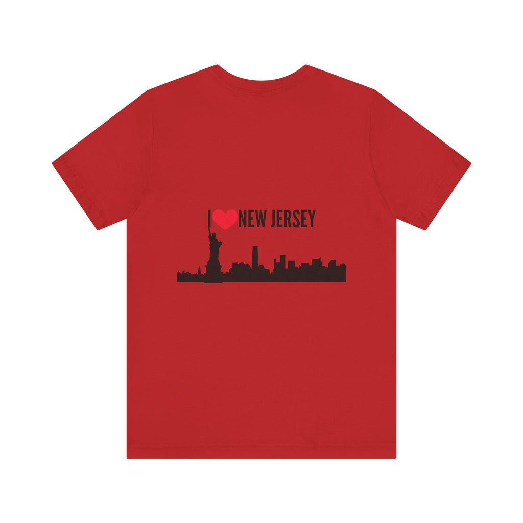 I Love New Jersey Tee - Casual T-Shirt for NJ Lovers, Perfect for Gifts, Travel, Festivals, Everyday Wear and Souvenirs