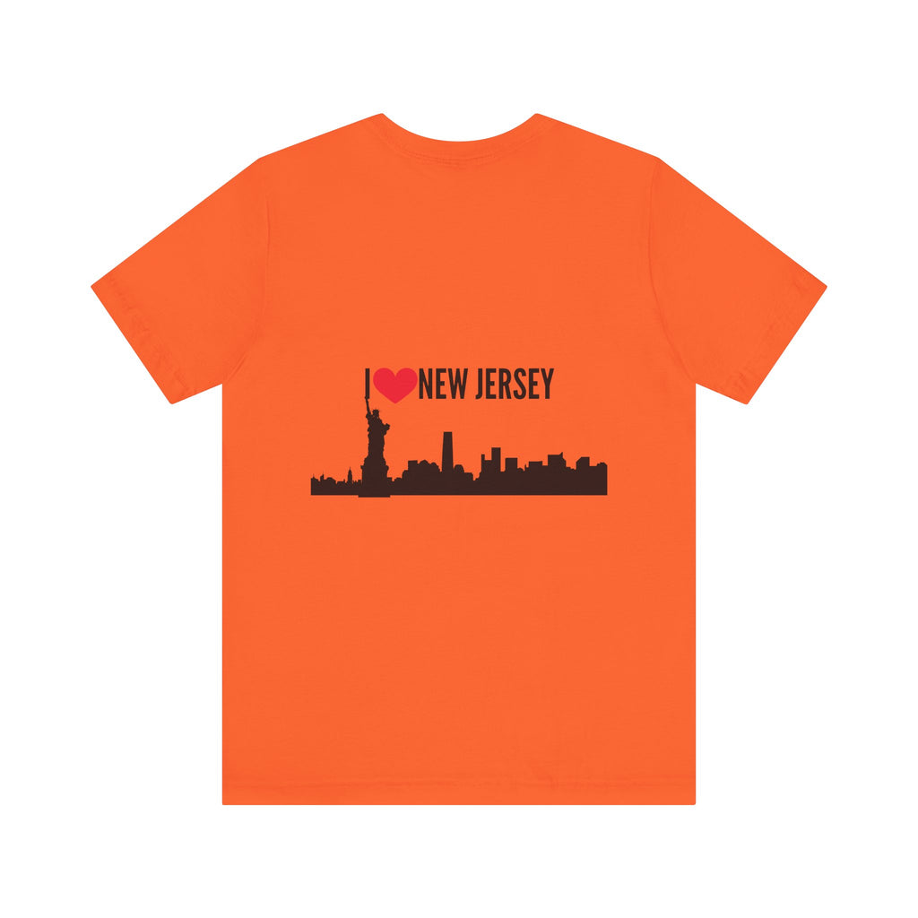 I Love New Jersey Tee - Casual T-Shirt for NJ Lovers, Perfect for Gifts, Travel, Festivals, Everyday Wear and Souvenirs