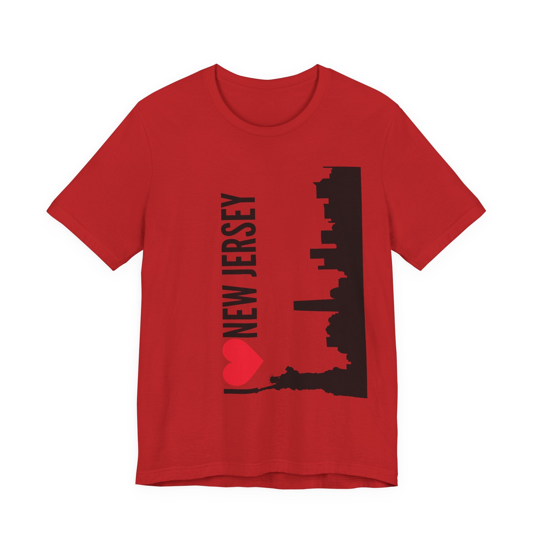 I Love New Jersey Tee - Casual T-Shirt for NJ Lovers, Perfect for Gifts, Travel, Festivals, Everyday Wear and Souvenirs