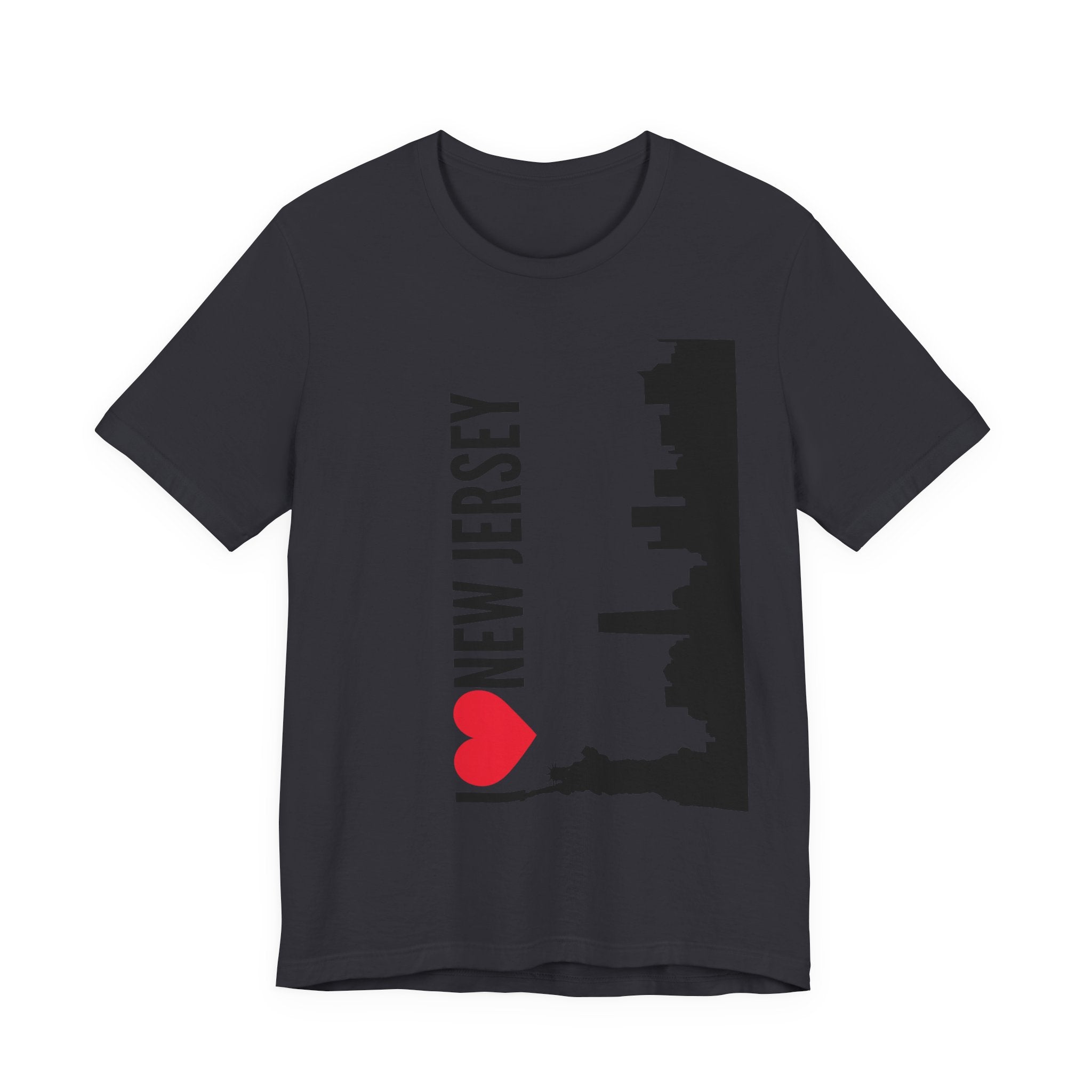 I Love New Jersey Tee - Casual T-Shirt for NJ Lovers, Perfect for Gifts, Travel, Festivals, Everyday Wear and Souvenirs