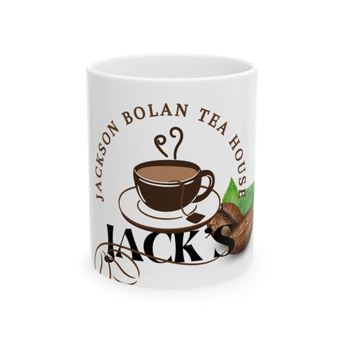 Personalized Coffee Mug with Tea House Design, Custom Drinkware, Gift for Tea Lovers, Personalized Kitchen Decor, Unique Office Mug