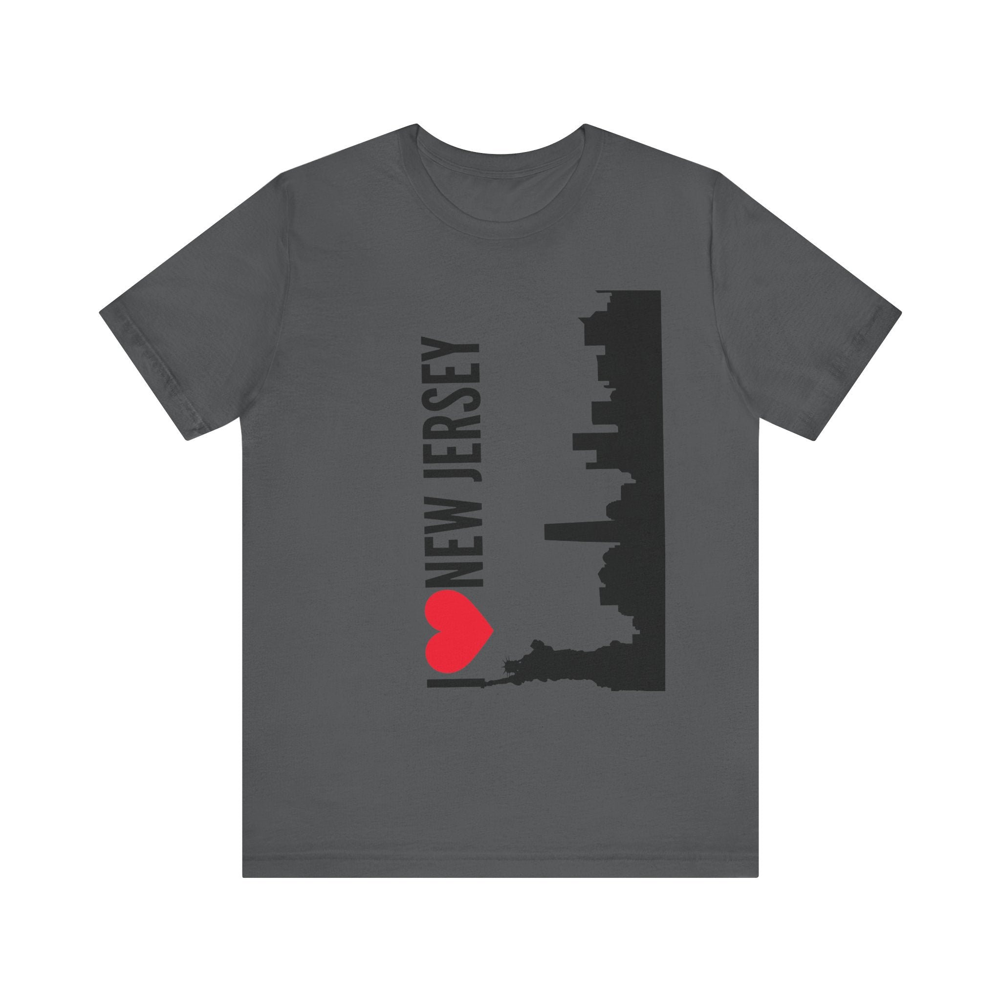 I Love New Jersey Tee - Casual T-Shirt for NJ Lovers, Perfect for Gifts, Travel, Festivals, Everyday Wear and Souvenirs