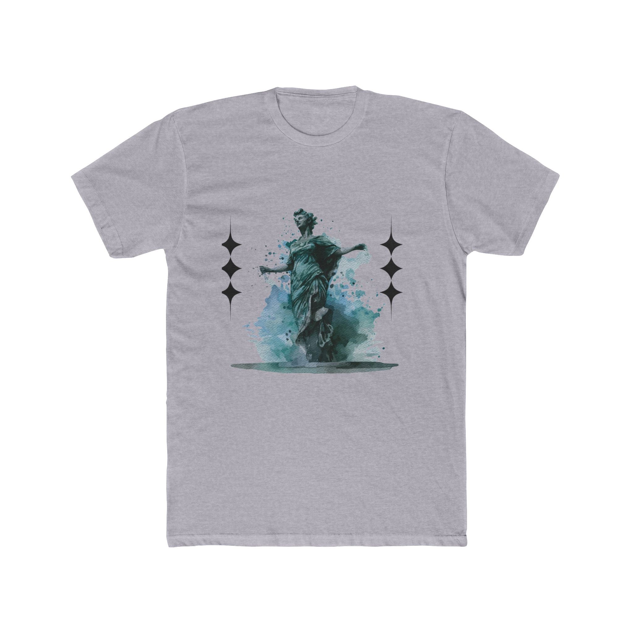 Artistic Unisex Cotton Crew Tee - Vintage Inspired Graphic T-Shirt, Casual Wear, Gift for Art Lovers, Stylish Everyday Tee, Unique Design