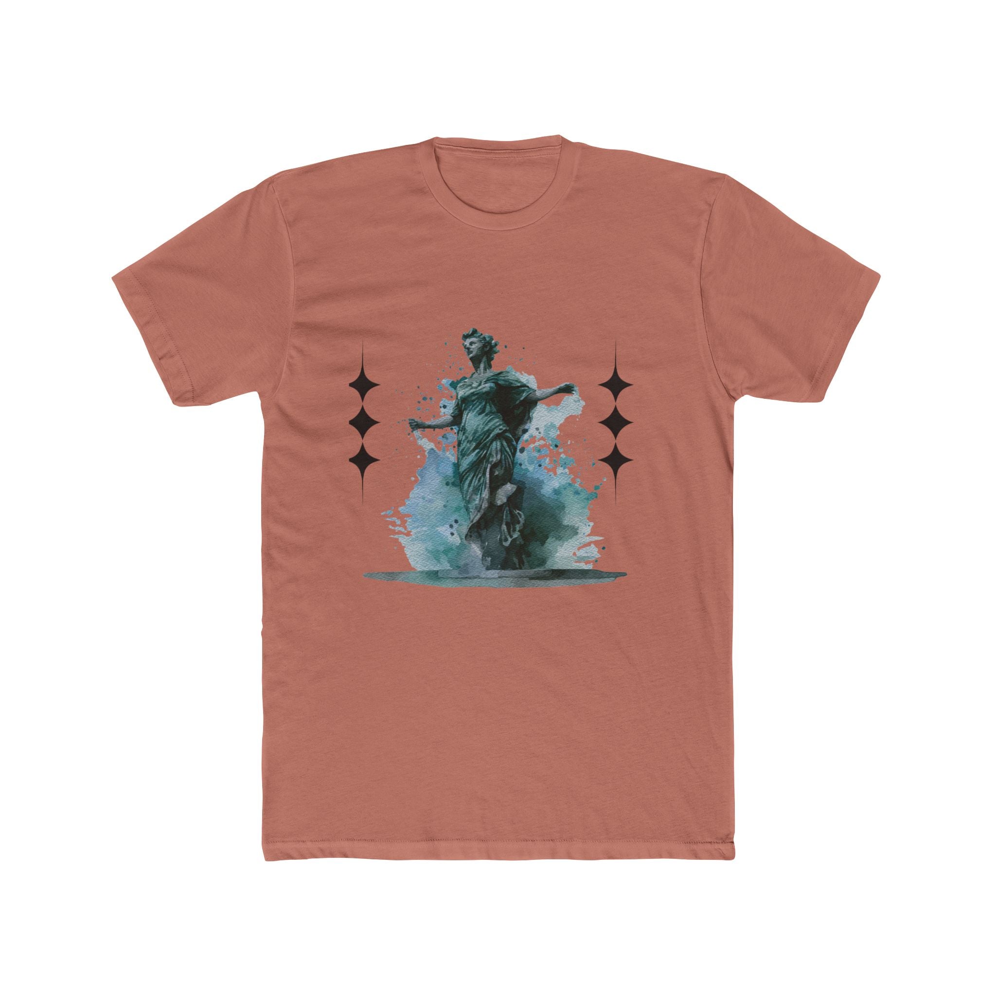 Artistic Unisex Cotton Crew Tee - Vintage Inspired Graphic T-Shirt, Casual Wear, Gift for Art Lovers, Stylish Everyday Tee, Unique Design