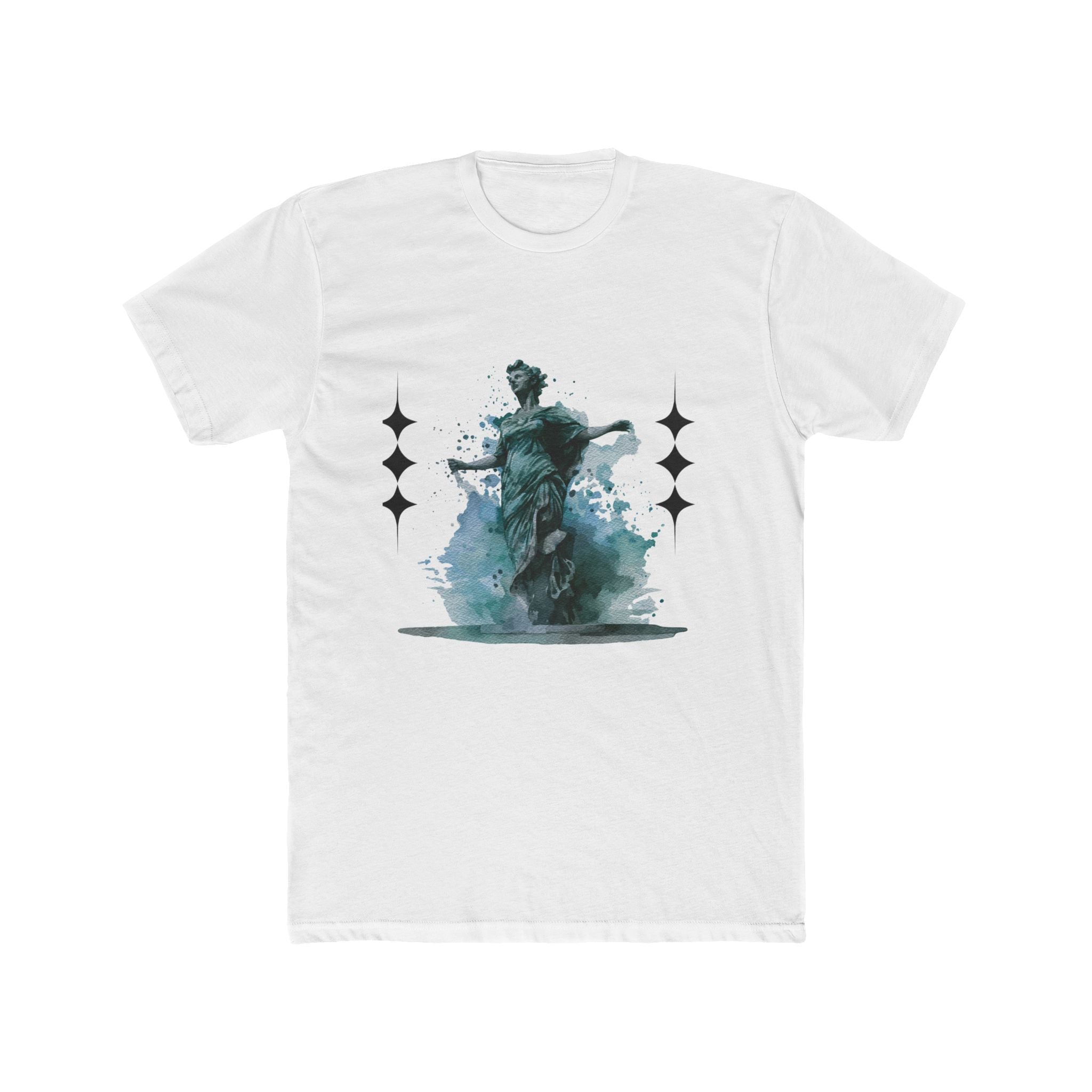 Artistic Unisex Cotton Crew Tee - Vintage Inspired Graphic T-Shirt, Casual Wear, Gift for Art Lovers, Stylish Everyday Tee, Unique Design