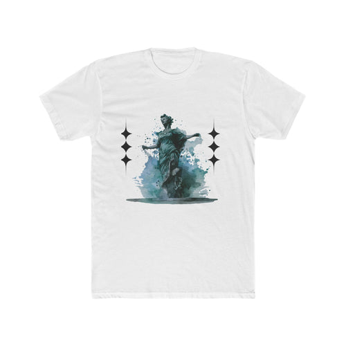 Artistic Unisex Cotton Crew Tee - Vintage Inspired Graphic T-Shirt, Casual Wear, Gift for Art Lovers, Stylish Everyday Tee, Unique Design