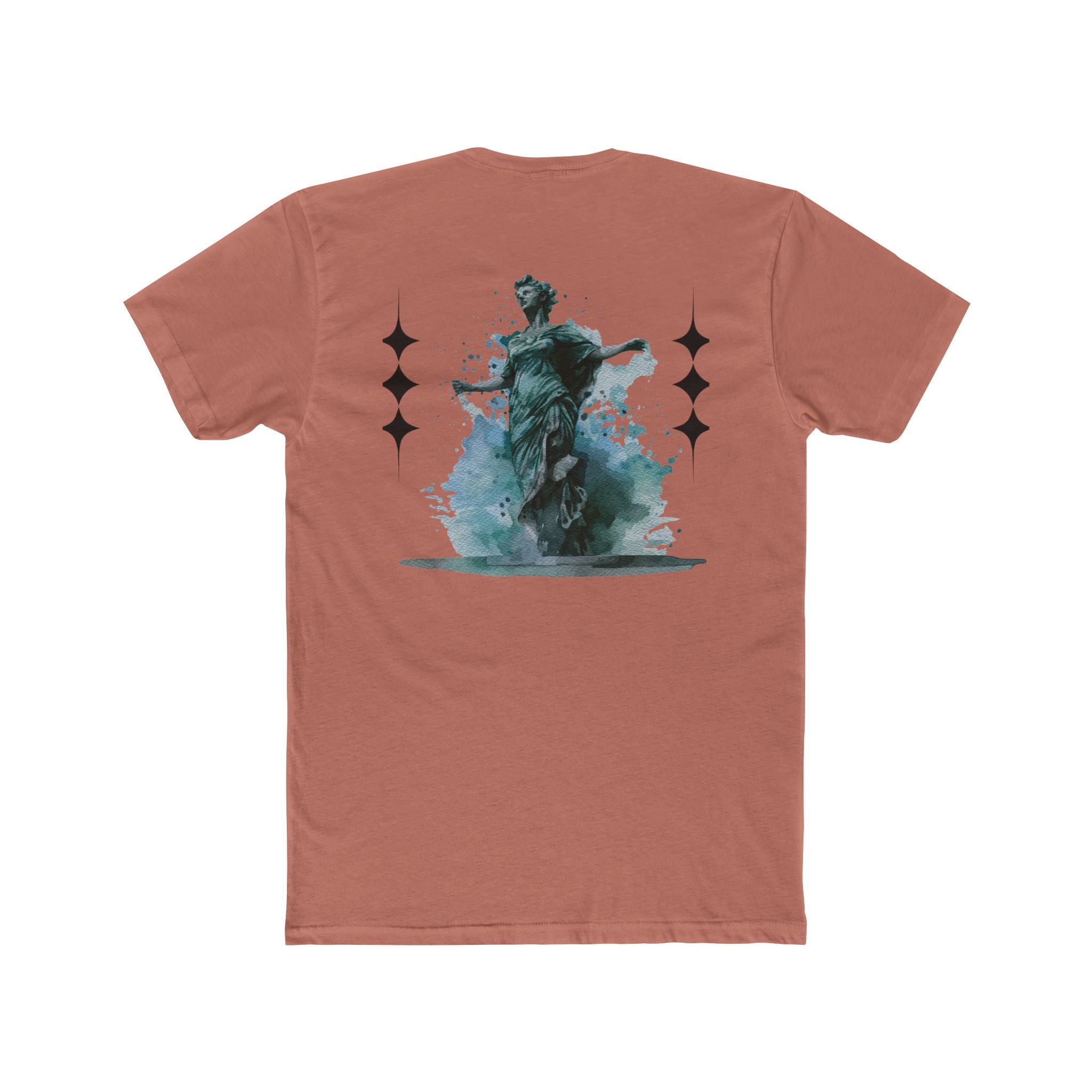 Artistic Unisex Cotton Crew Tee - Vintage Inspired Graphic T-Shirt, Casual Wear, Gift for Art Lovers, Stylish Everyday Tee, Unique Design