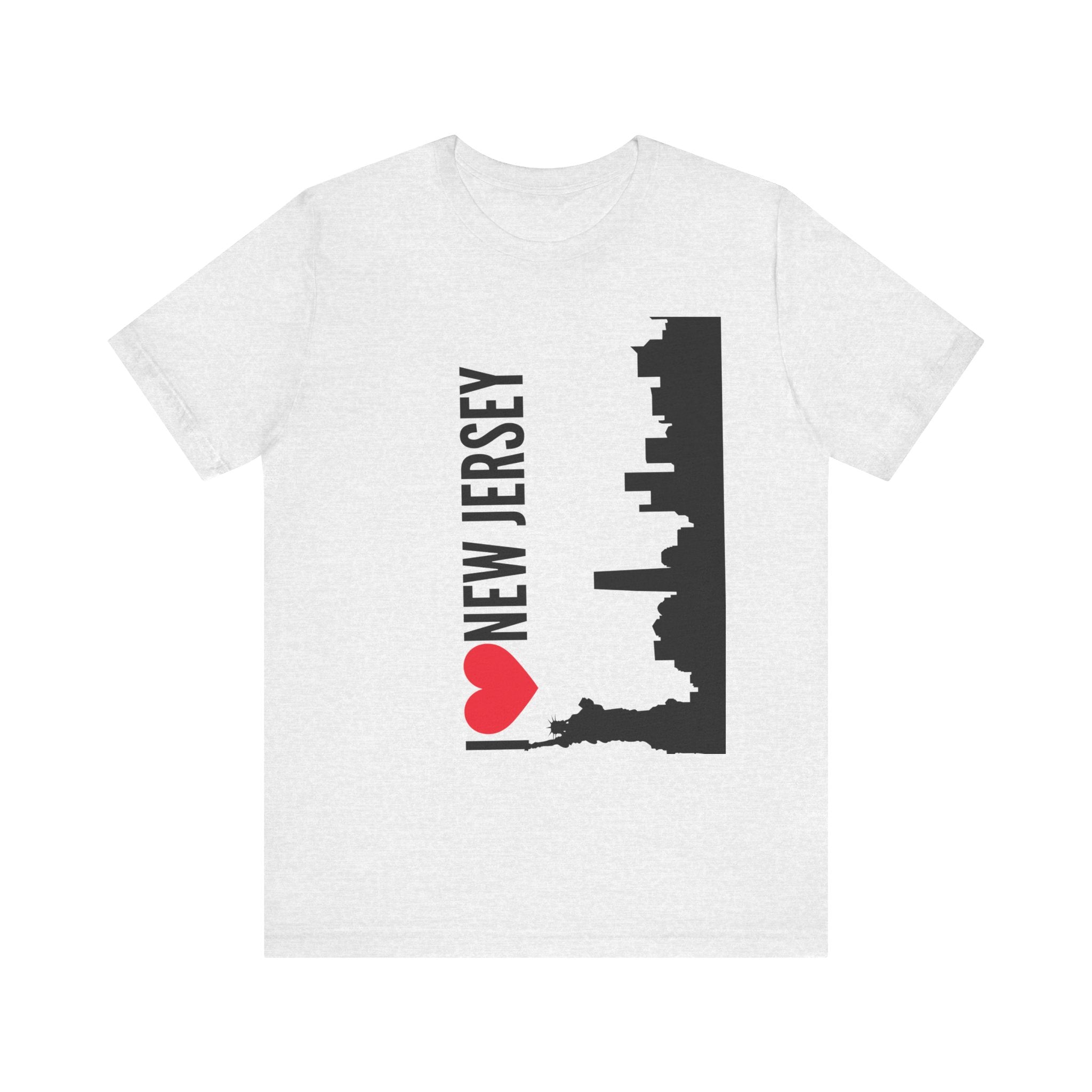 I Love New Jersey Tee - Casual T-Shirt for NJ Lovers, Perfect for Gifts, Travel, Festivals, Everyday Wear and Souvenirs