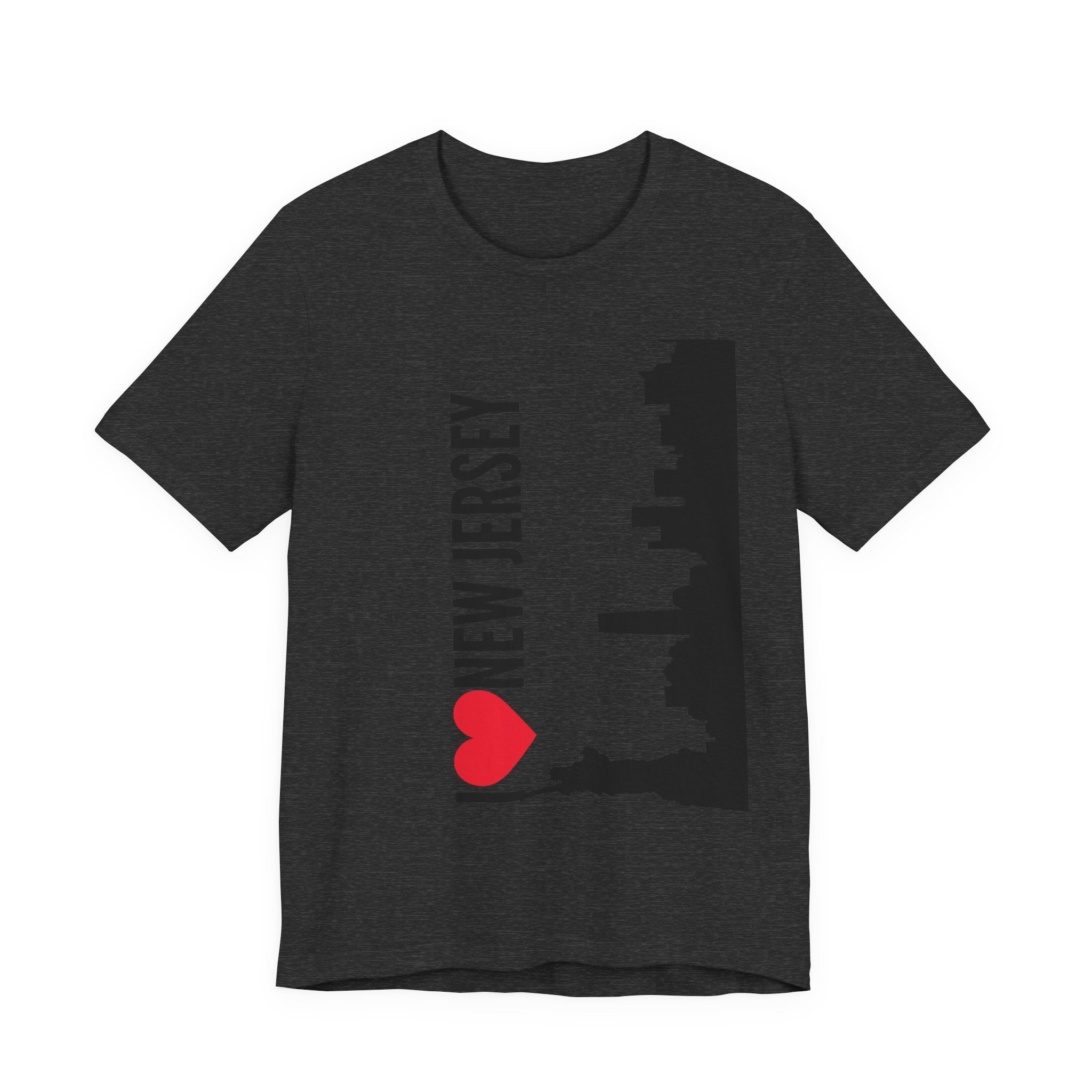 I Love New Jersey Tee - Casual T-Shirt for NJ Lovers, Perfect for Gifts, Travel, Festivals, Everyday Wear and Souvenirs