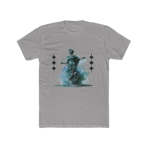 Artistic Unisex Cotton Crew Tee - Vintage Inspired Graphic T-Shirt, Casual Wear, Gift for Art Lovers, Stylish Everyday Tee, Unique Design