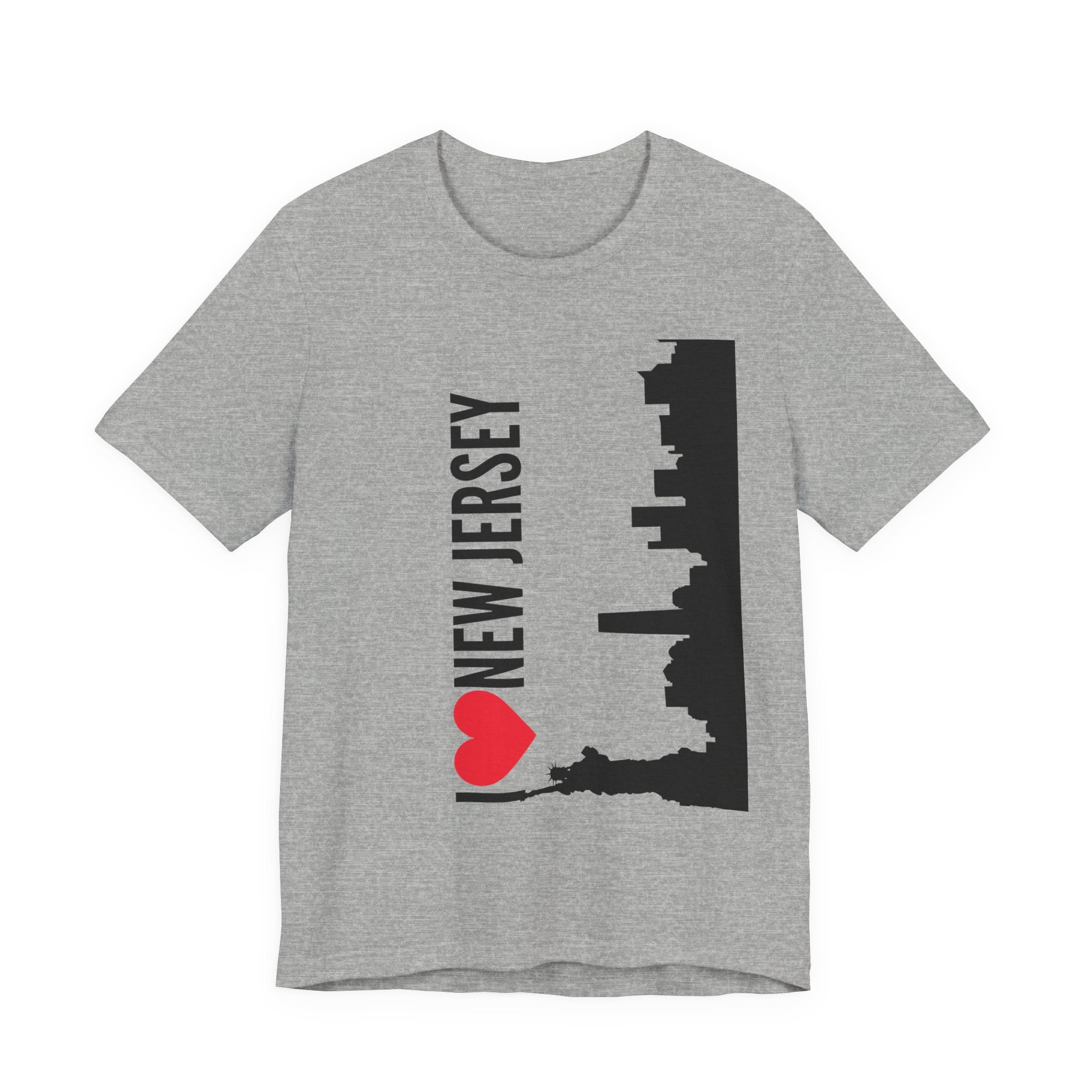 I Love New Jersey Tee - Casual T-Shirt for NJ Lovers, Perfect for Gifts, Travel, Festivals, Everyday Wear and Souvenirs