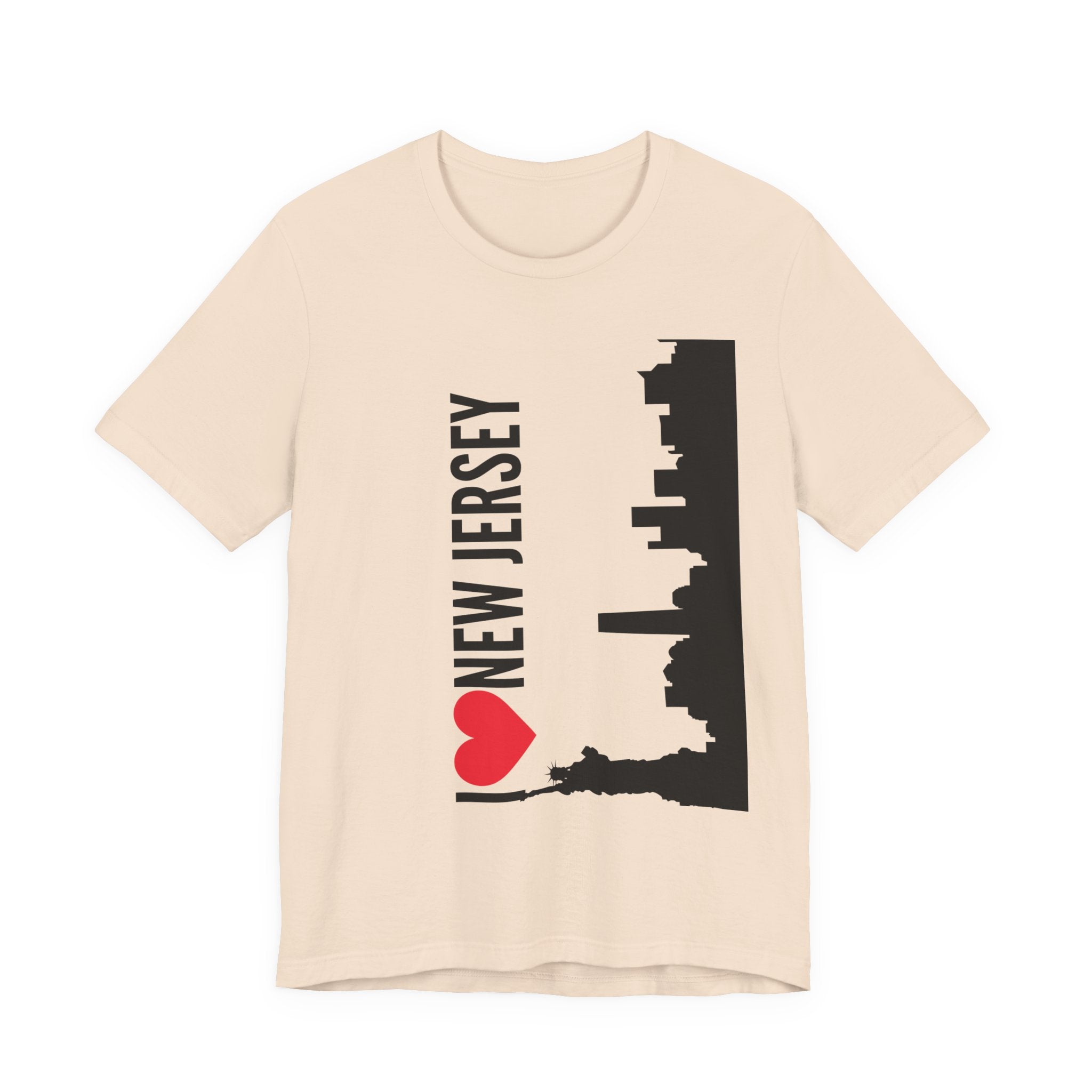 I Love New Jersey Tee - Casual T-Shirt for NJ Lovers, Perfect for Gifts, Travel, Festivals, Everyday Wear and Souvenirs