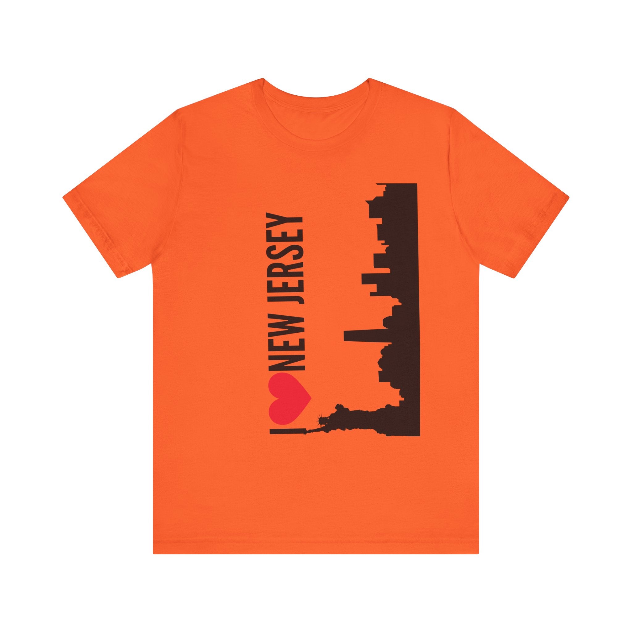 I Love New Jersey Tee - Casual T-Shirt for NJ Lovers, Perfect for Gifts, Travel, Festivals, Everyday Wear and Souvenirs