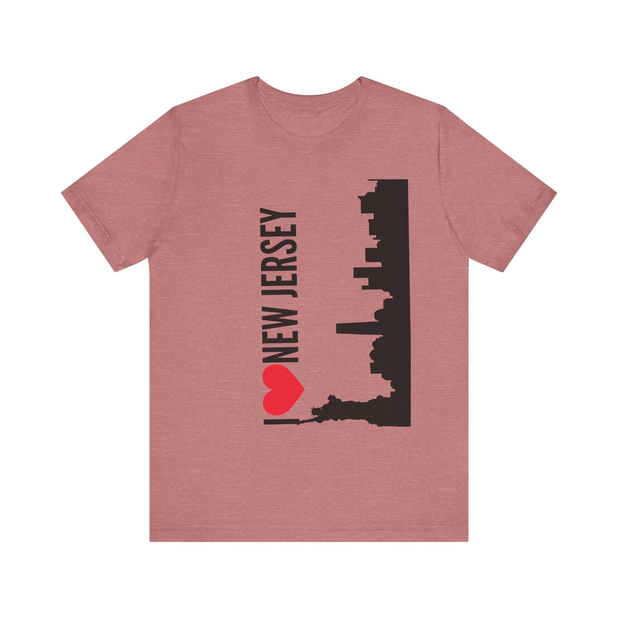 I Love New Jersey Tee - Casual T-Shirt for NJ Lovers, Perfect for Gifts, Travel, Festivals, Everyday Wear and Souvenirs