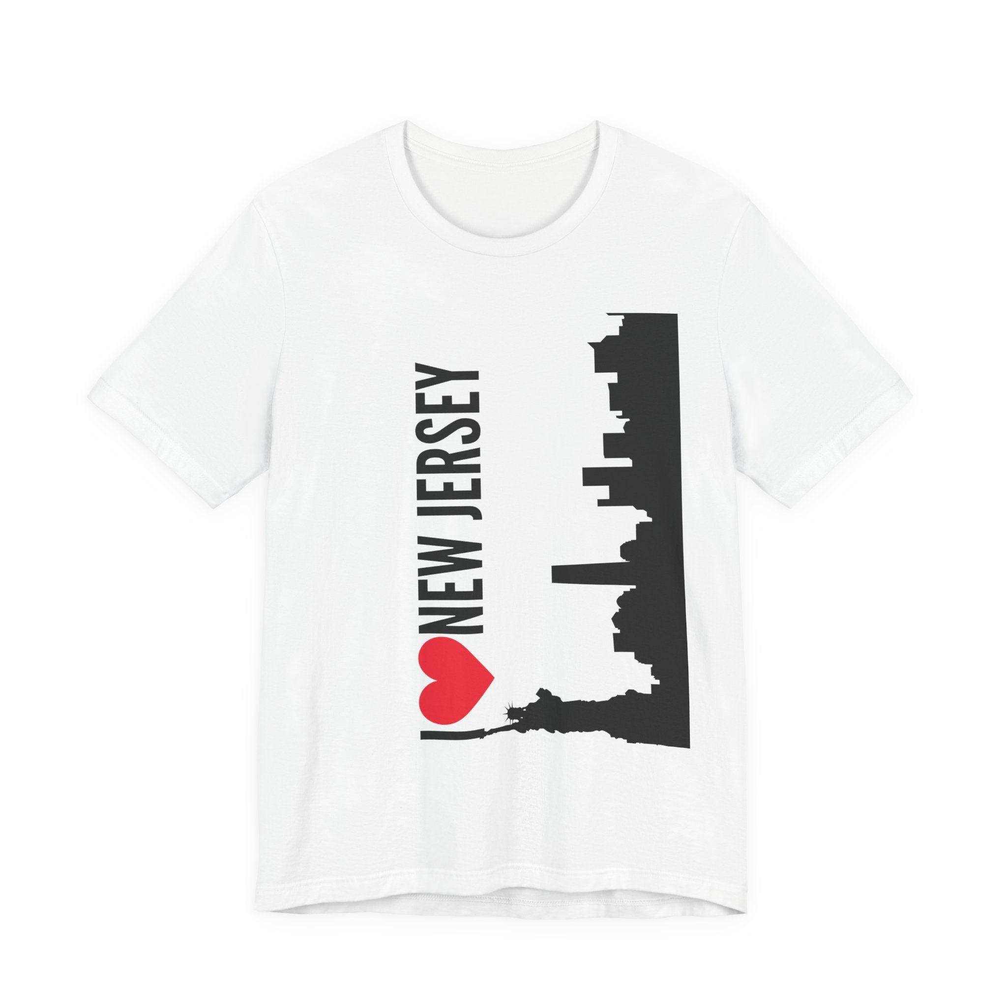 I Love New Jersey Tee - Casual T-Shirt for NJ Lovers, Perfect for Gifts, Travel, Festivals, Everyday Wear and Souvenirs