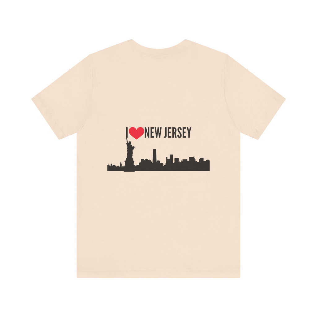 I Love New Jersey Tee - Casual T-Shirt for NJ Lovers, Perfect for Gifts, Travel, Festivals, Everyday Wear and Souvenirs