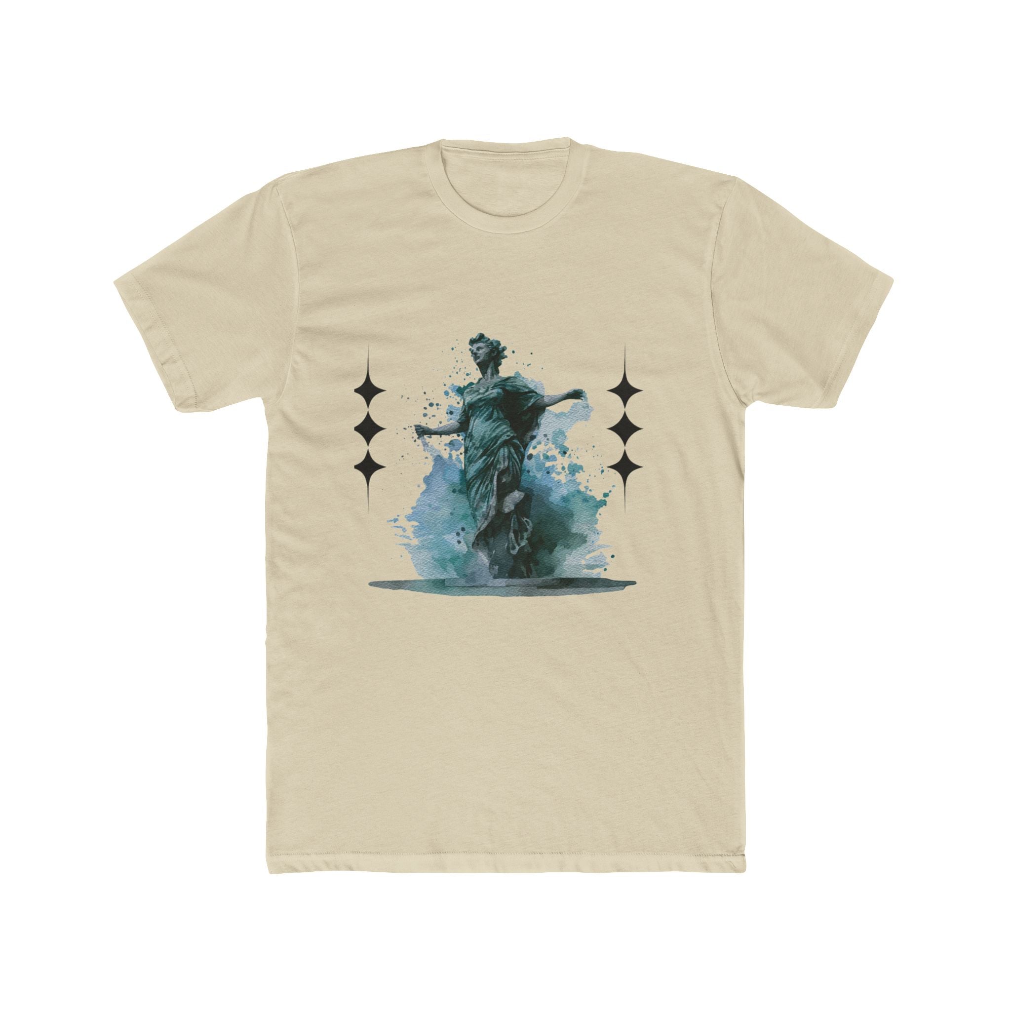Artistic Unisex Cotton Crew Tee - Vintage Inspired Graphic T-Shirt, Casual Wear, Gift for Art Lovers, Stylish Everyday Tee, Unique Design