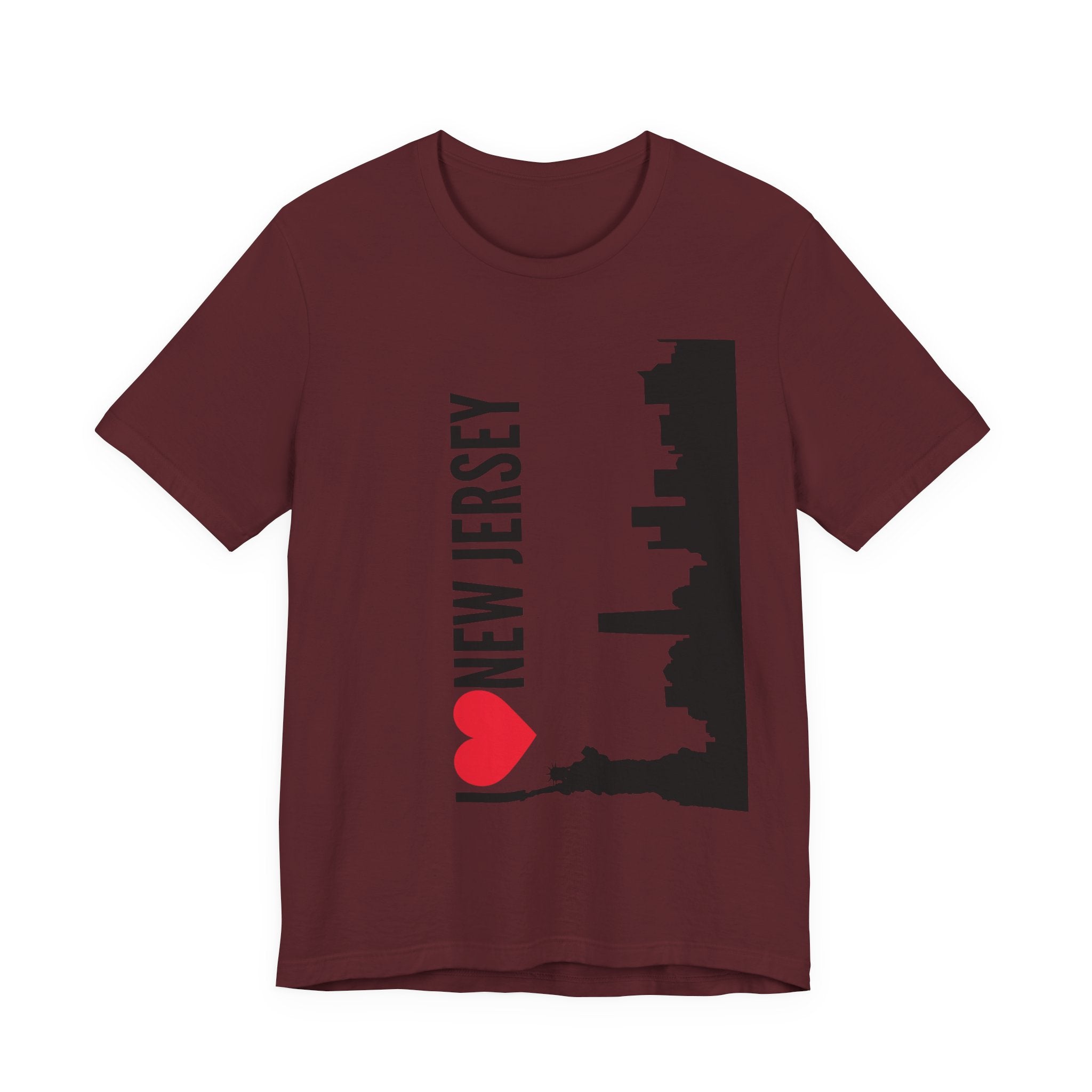 I Love New Jersey Tee - Casual T-Shirt for NJ Lovers, Perfect for Gifts, Travel, Festivals, Everyday Wear and Souvenirs