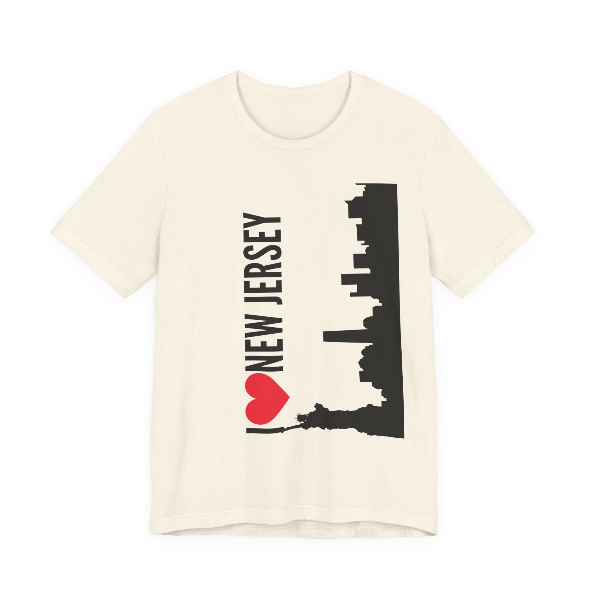 I Love New Jersey Tee - Casual T-Shirt for NJ Lovers, Perfect for Gifts, Travel, Festivals, Everyday Wear and Souvenirs