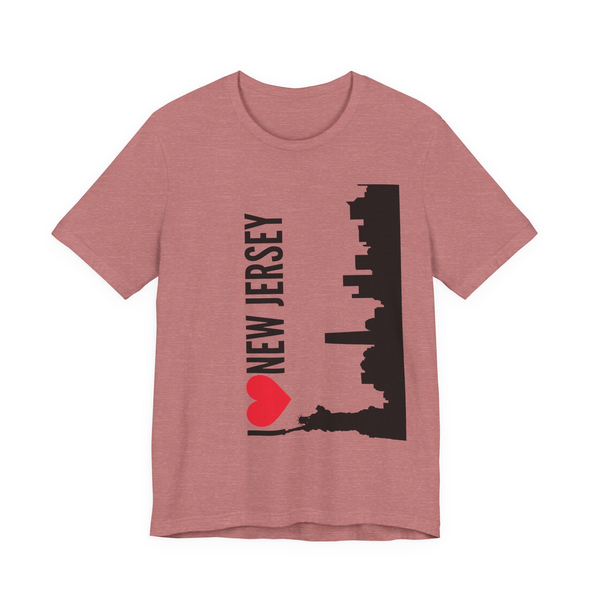 I Love New Jersey Tee - Casual T-Shirt for NJ Lovers, Perfect for Gifts, Travel, Festivals, Everyday Wear and Souvenirs