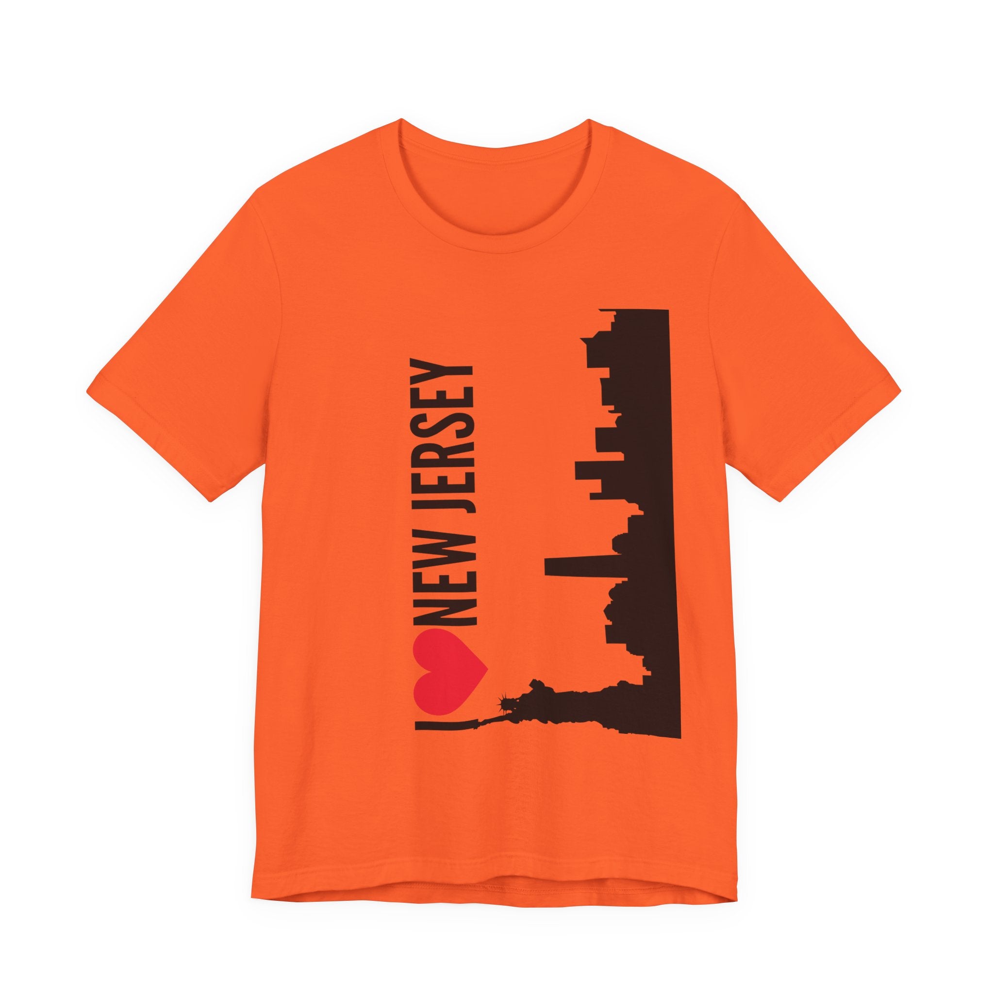 I Love New Jersey Tee - Casual T-Shirt for NJ Lovers, Perfect for Gifts, Travel, Festivals, Everyday Wear and Souvenirs