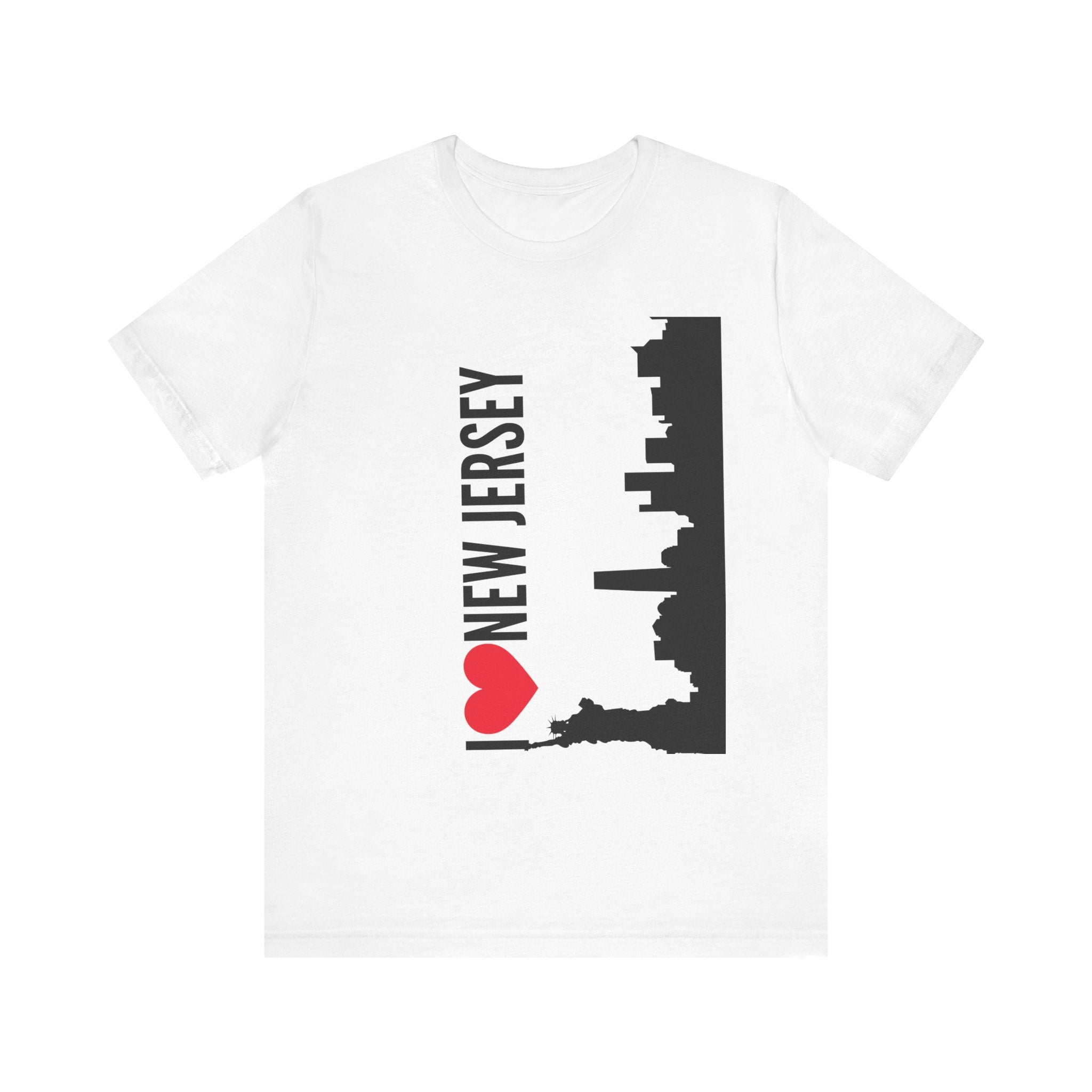 I Love New Jersey Tee - Casual T-Shirt for NJ Lovers, Perfect for Gifts, Travel, Festivals, Everyday Wear and Souvenirs