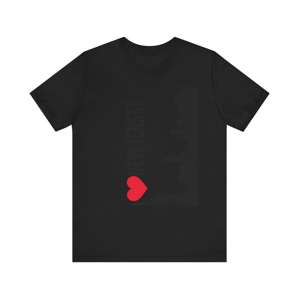 I Love New Jersey Tee - Casual T-Shirt for NJ Lovers, Perfect for Gifts, Travel, Festivals, Everyday Wear and Souvenirs
