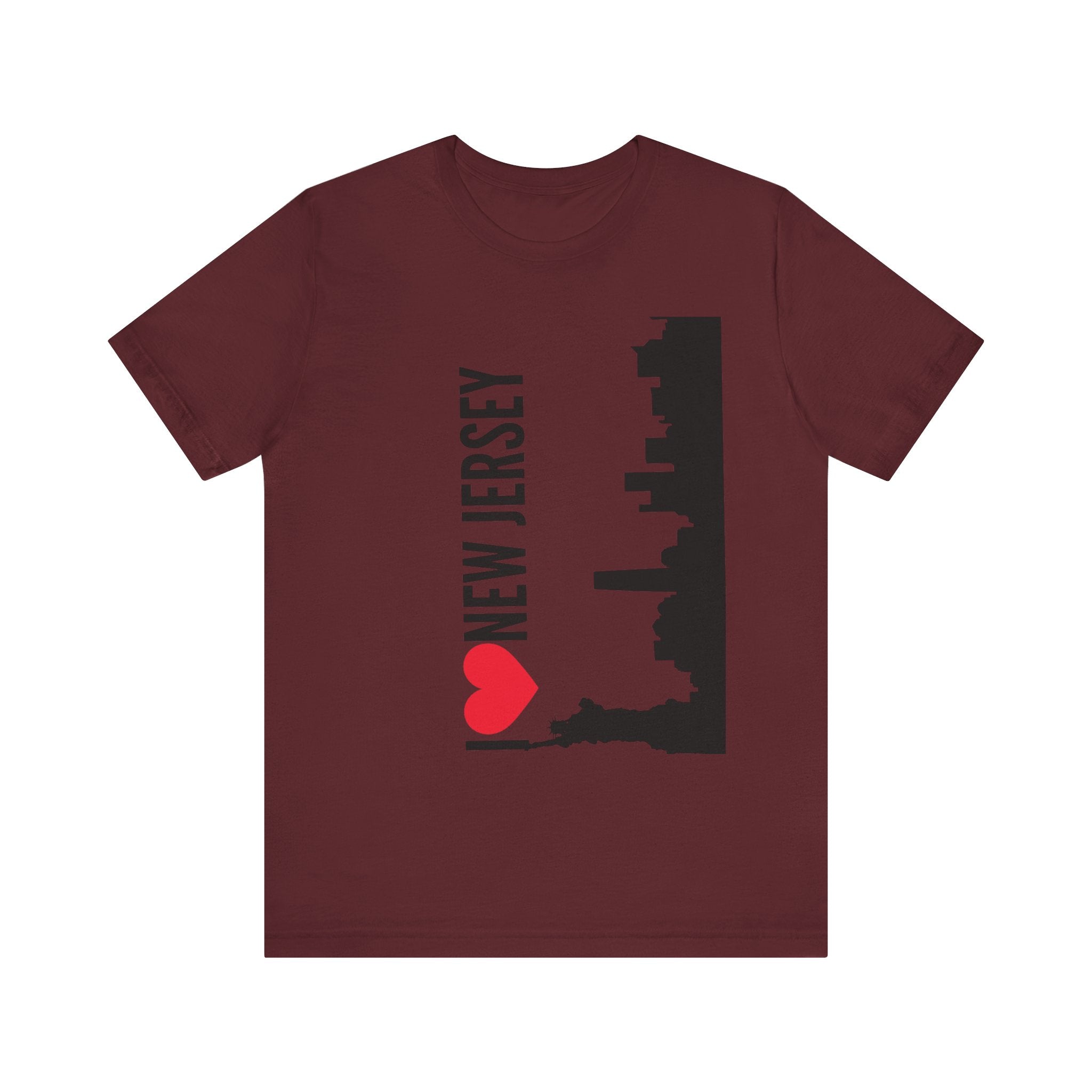I Love New Jersey Tee - Casual T-Shirt for NJ Lovers, Perfect for Gifts, Travel, Festivals, Everyday Wear and Souvenirs