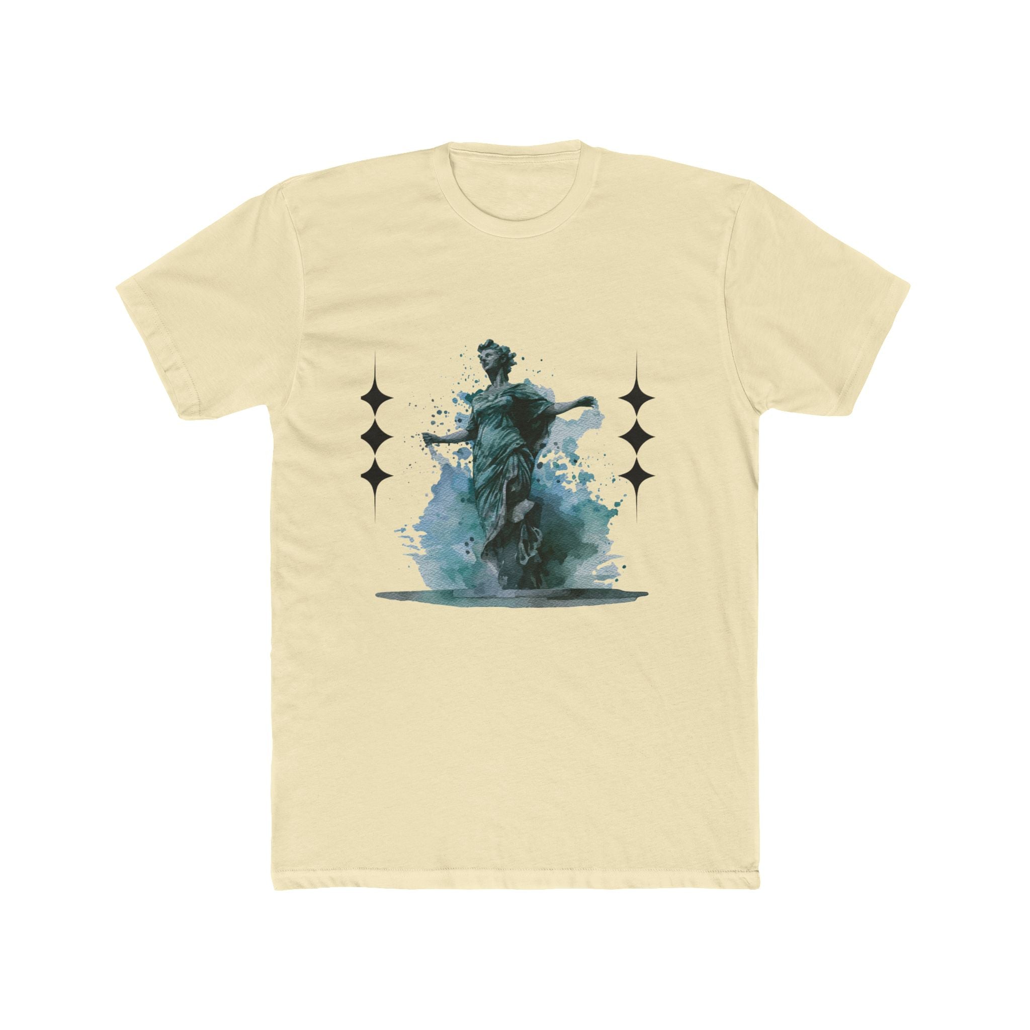 Artistic Unisex Cotton Crew Tee - Vintage Inspired Graphic T-Shirt, Casual Wear, Gift for Art Lovers, Stylish Everyday Tee, Unique Design