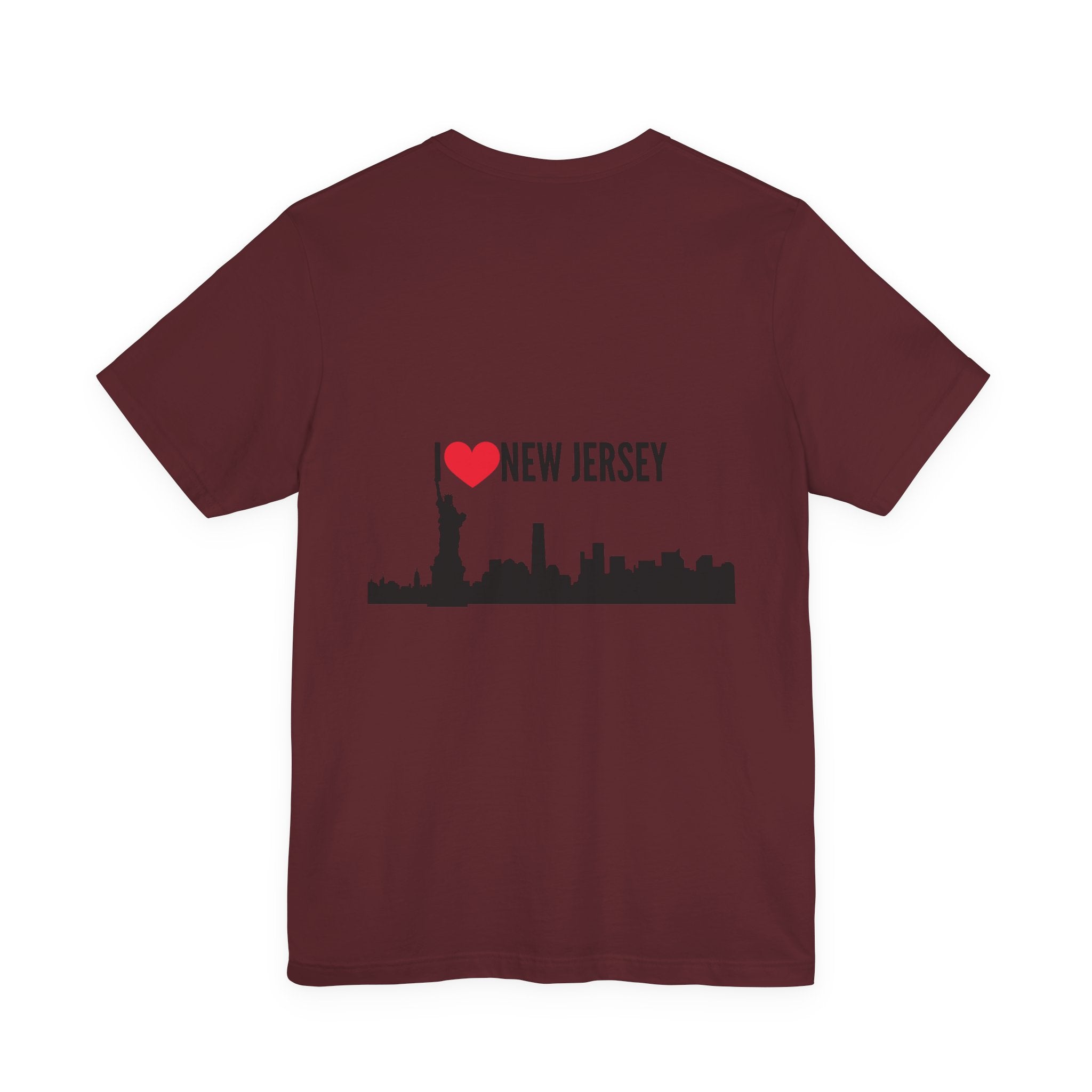 I Love New Jersey Tee - Casual T-Shirt for NJ Lovers, Perfect for Gifts, Travel, Festivals, Everyday Wear and Souvenirs