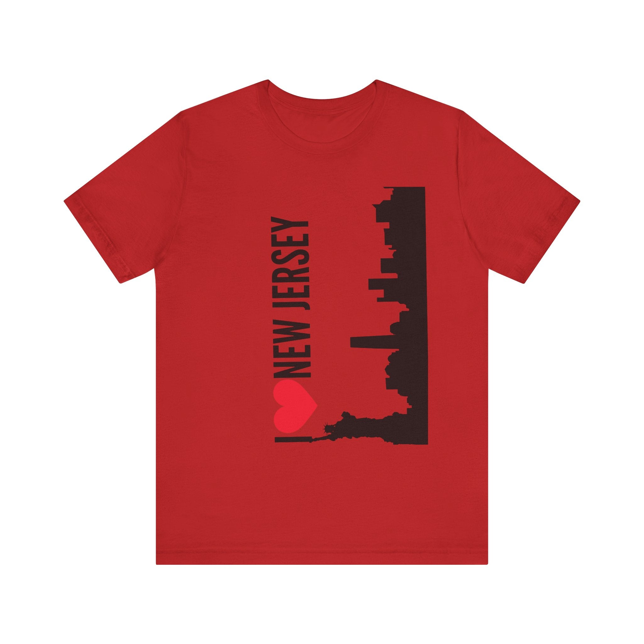 I Love New Jersey Tee - Casual T-Shirt for NJ Lovers, Perfect for Gifts, Travel, Festivals, Everyday Wear and Souvenirs