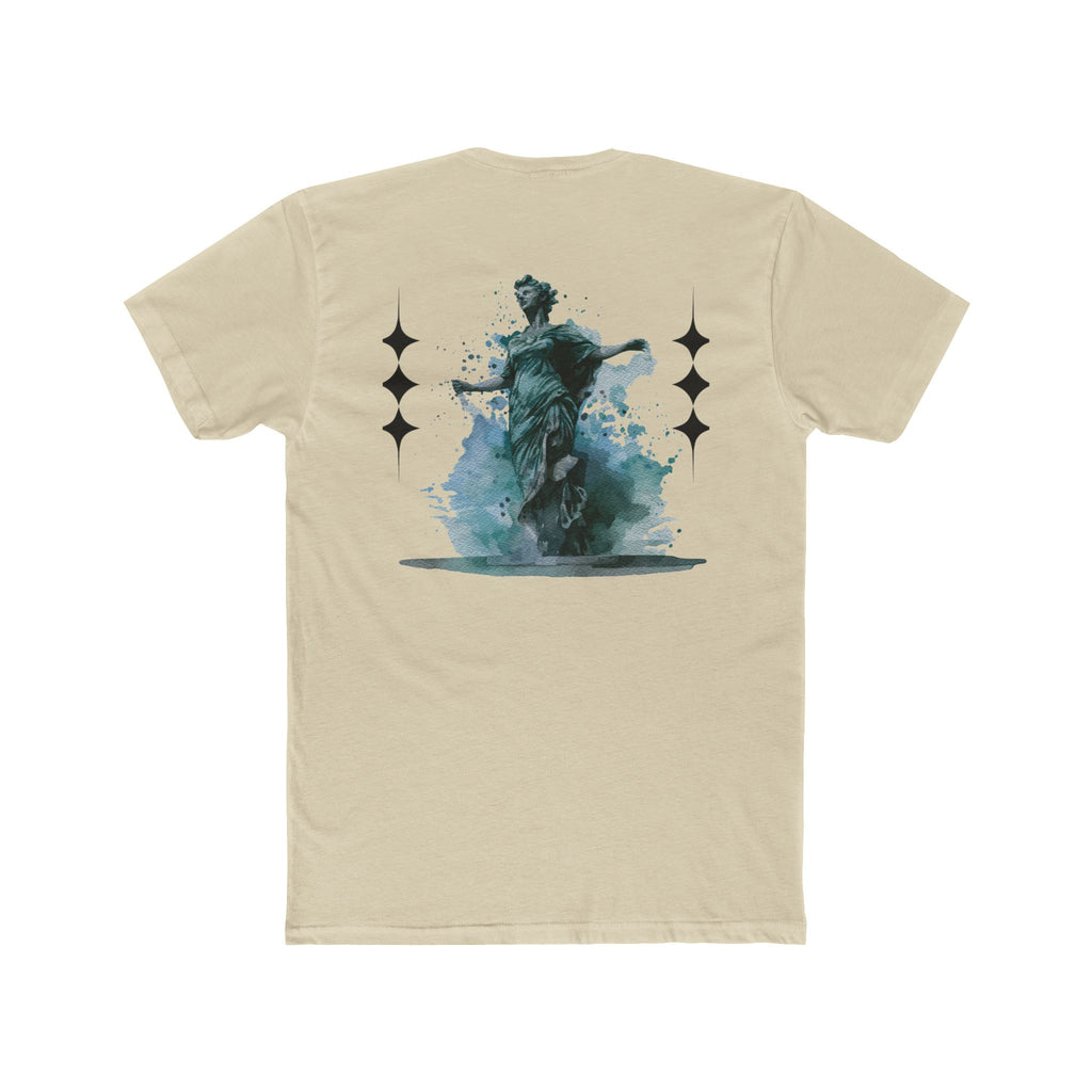 Artistic Unisex Cotton Crew Tee - Vintage Inspired Graphic T-Shirt, Casual Wear, Gift for Art Lovers, Stylish Everyday Tee, Unique Design