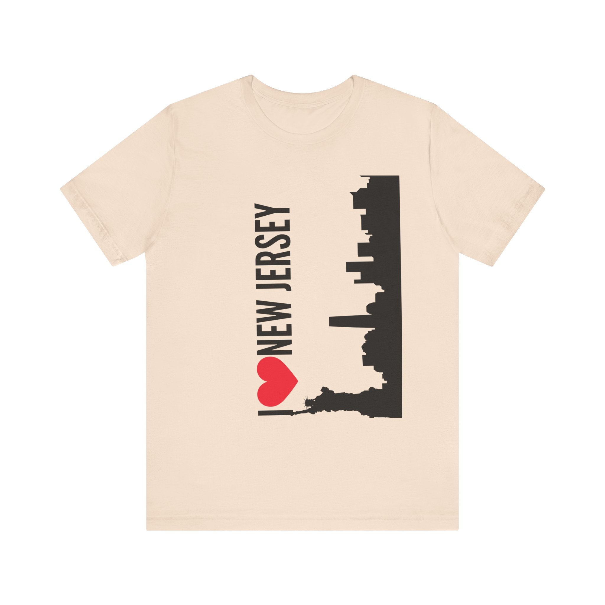I Love New Jersey Tee - Casual T-Shirt for NJ Lovers, Perfect for Gifts, Travel, Festivals, Everyday Wear and Souvenirs
