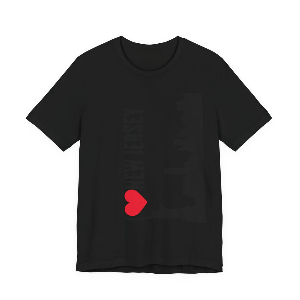 I Love New Jersey Tee - Casual T-Shirt for NJ Lovers, Perfect for Gifts, Travel, Festivals, Everyday Wear and Souvenirs