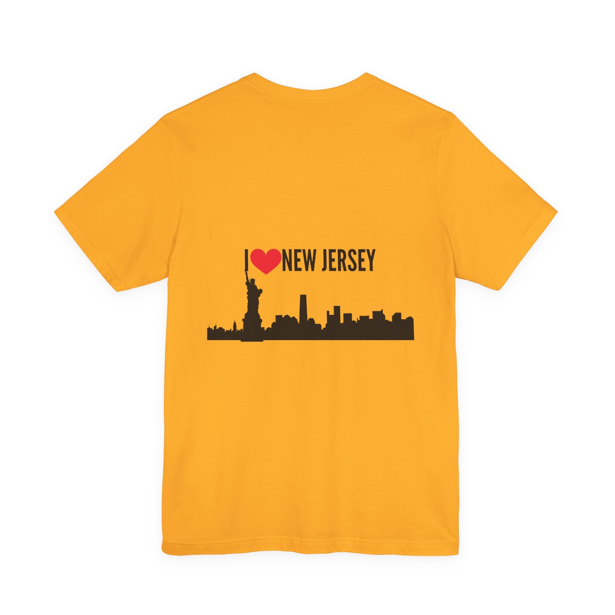 I Love New Jersey Tee - Casual T-Shirt for NJ Lovers, Perfect for Gifts, Travel, Festivals, Everyday Wear and Souvenirs