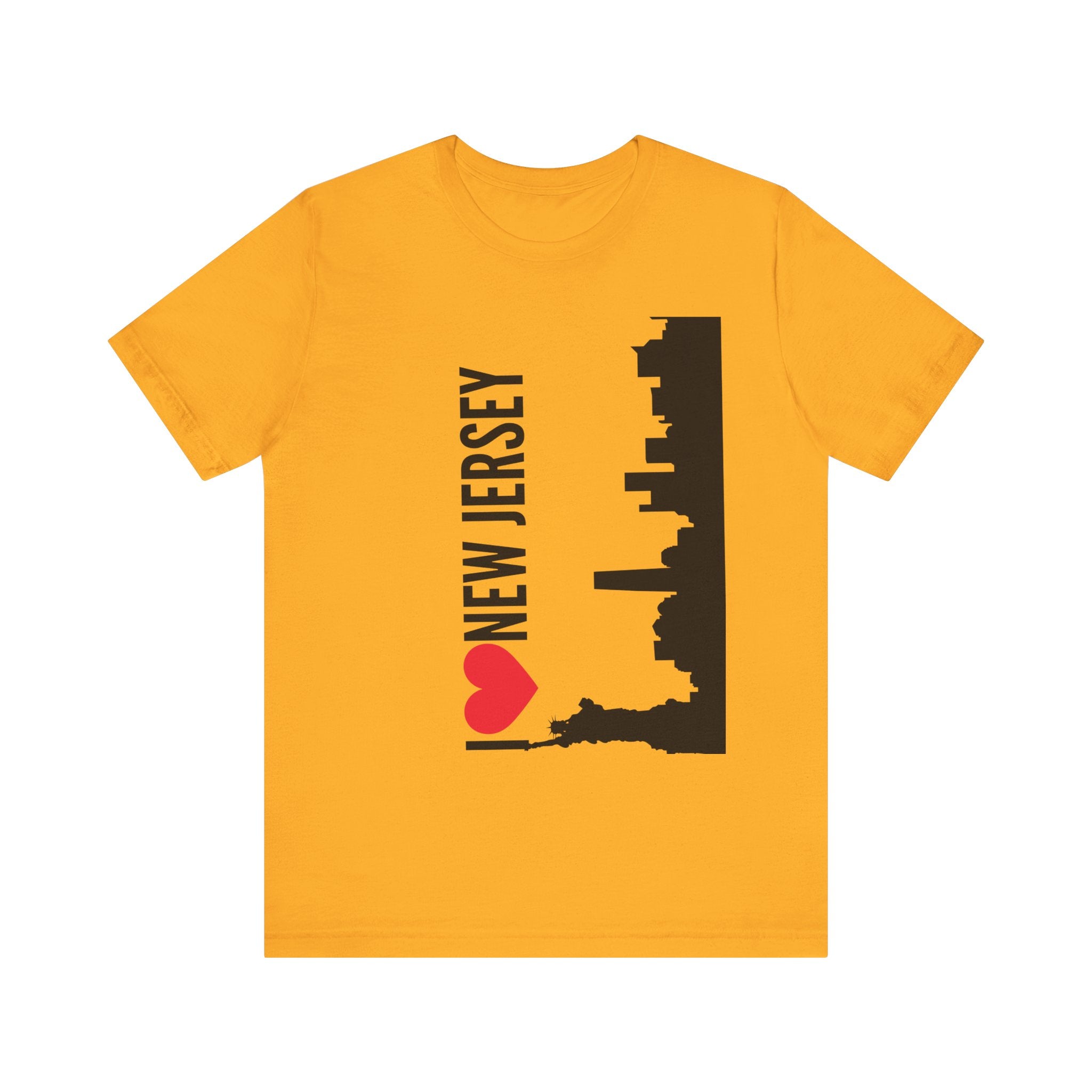 I Love New Jersey Tee - Casual T-Shirt for NJ Lovers, Perfect for Gifts, Travel, Festivals, Everyday Wear and Souvenirs