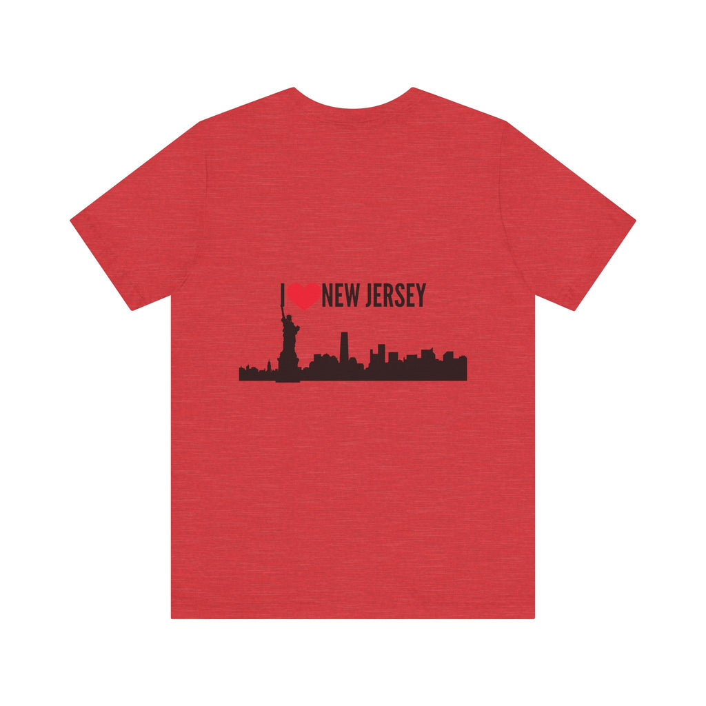 I Love New Jersey Tee - Casual T-Shirt for NJ Lovers, Perfect for Gifts, Travel, Festivals, Everyday Wear and Souvenirs