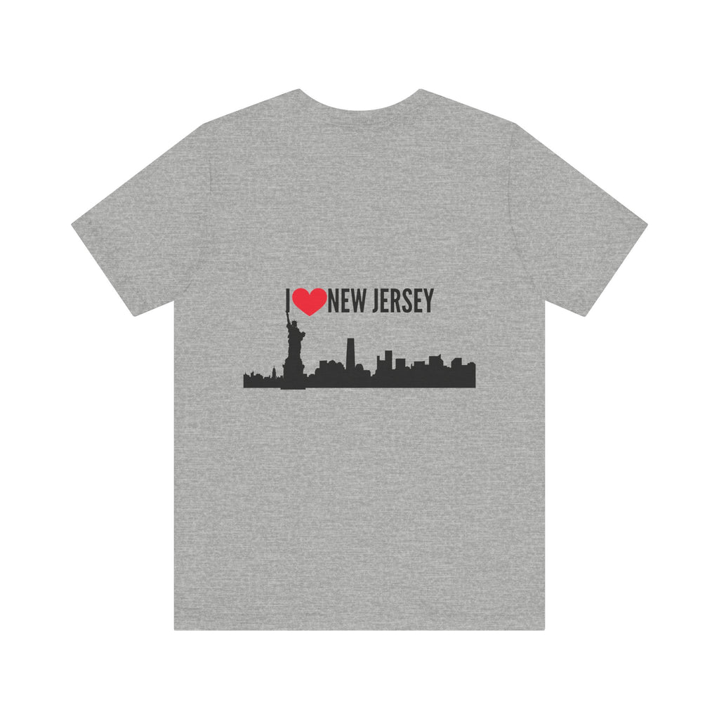 I Love New Jersey Tee - Casual T-Shirt for NJ Lovers, Perfect for Gifts, Travel, Festivals, Everyday Wear and Souvenirs